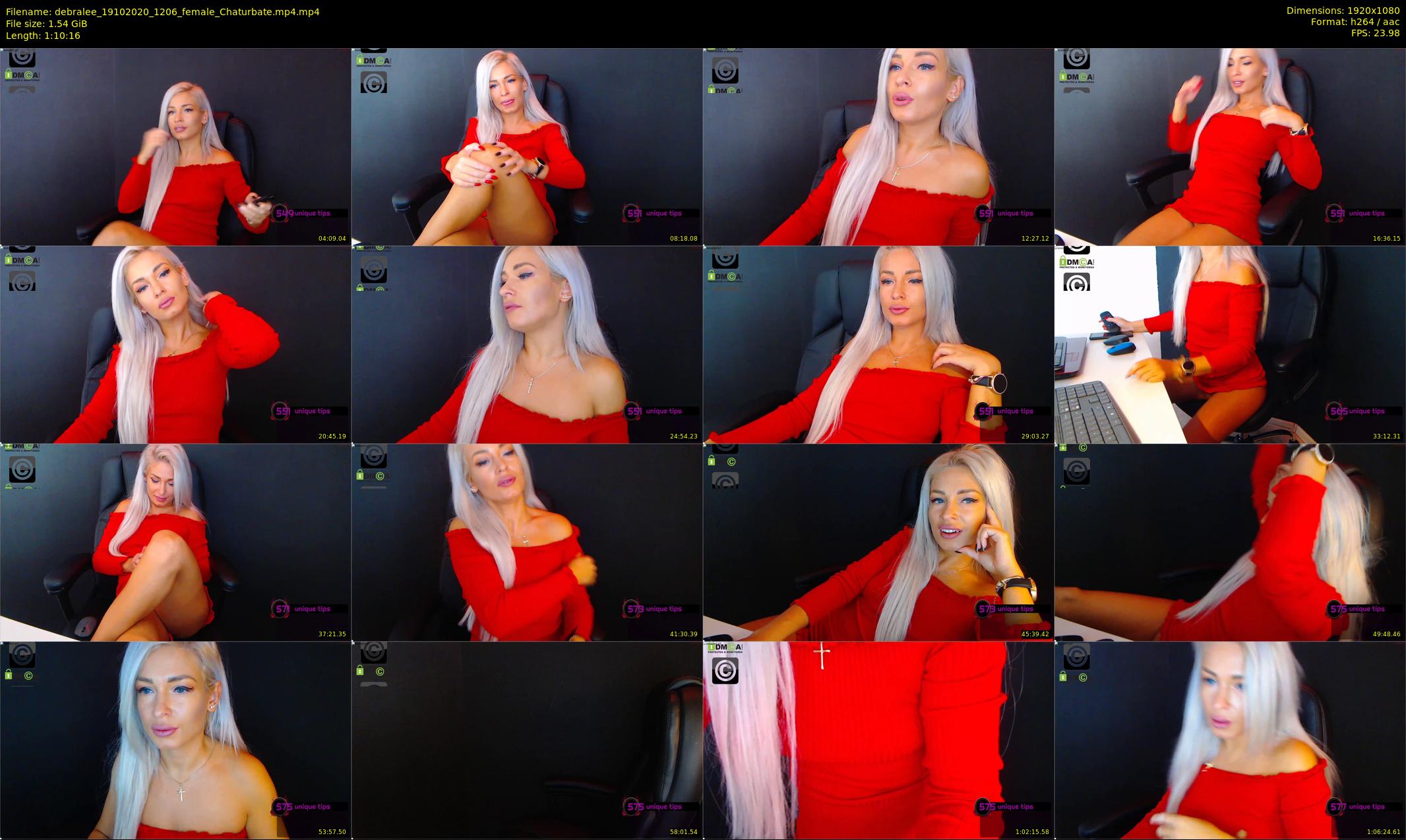 debralee — 71 minute Chaturbate female cam show recording, 1080p, Oct 19, 2020