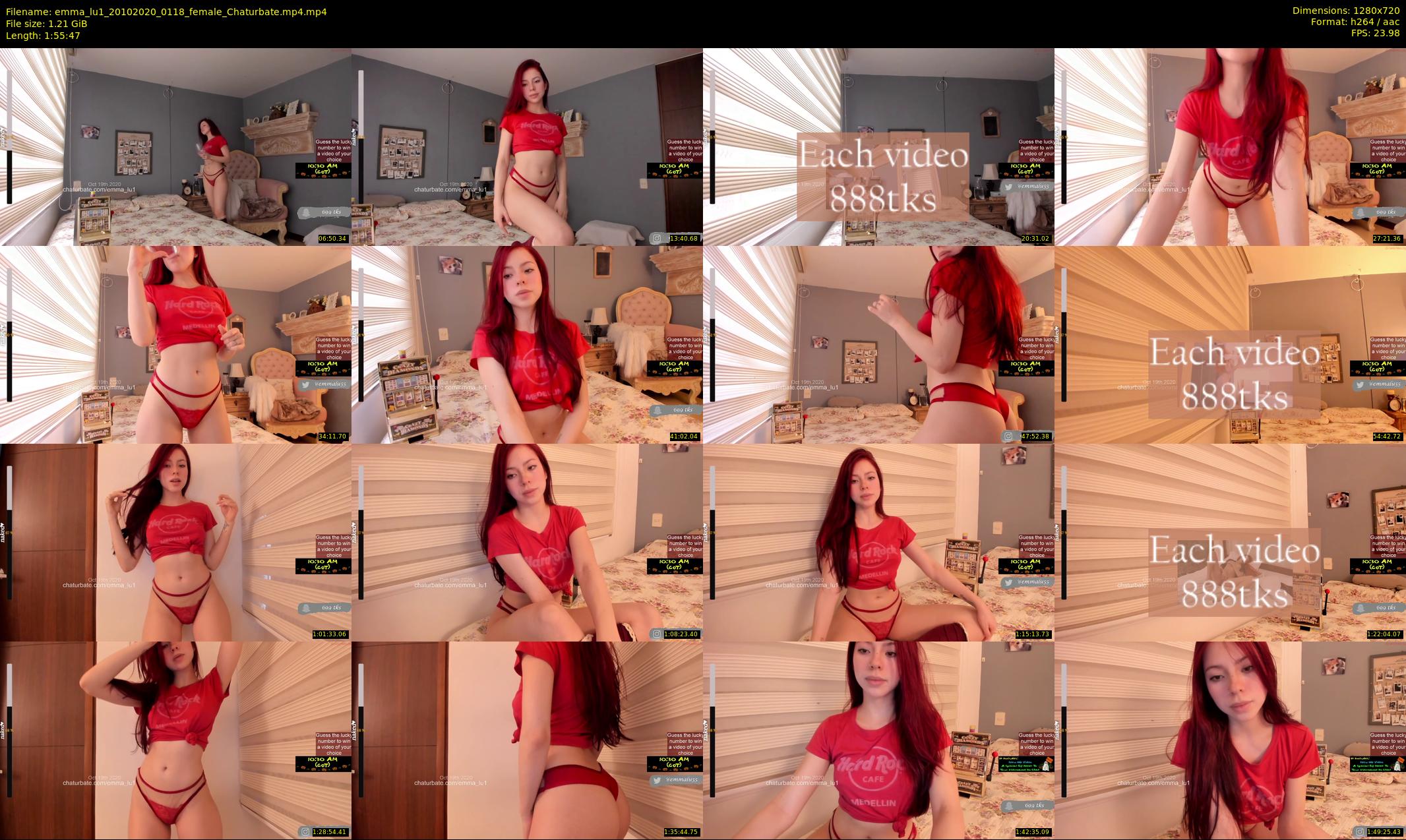 emma_lu1 — 116 minute Chaturbate female cam show recording, 720p, Oct 20, 2020