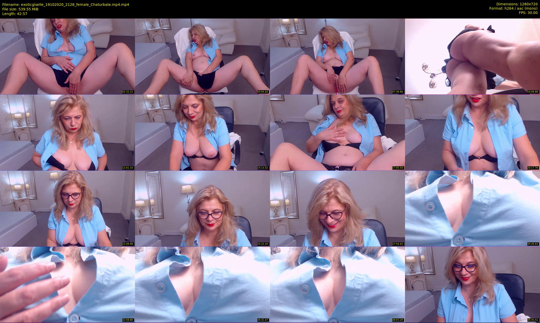 exoticgiselle — 43 minute Chaturbate female cam show recording, 720p, Oct 19, 2020