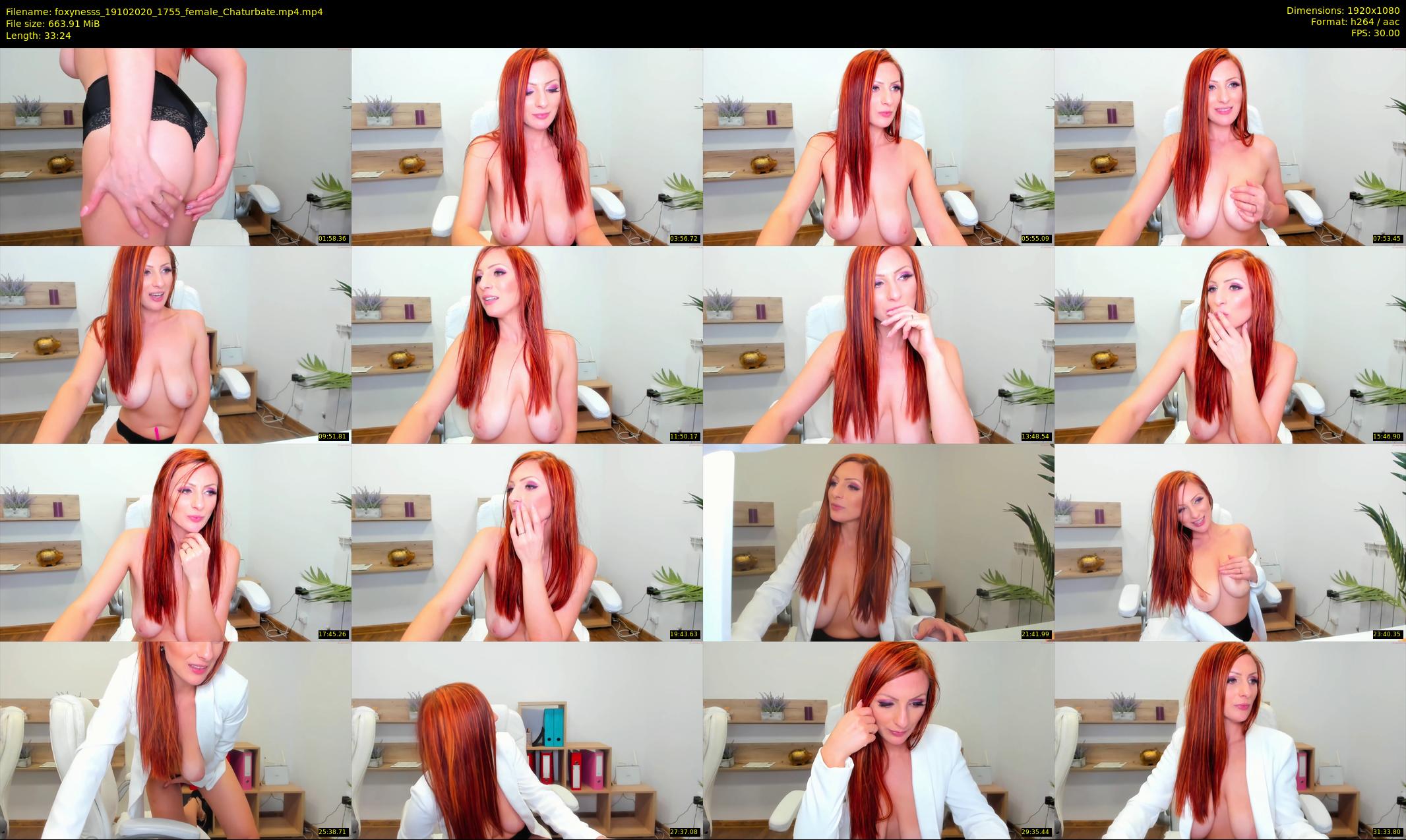foxynesss — 34 minute Chaturbate female cam show recording, 1080p, Oct 19, 2020