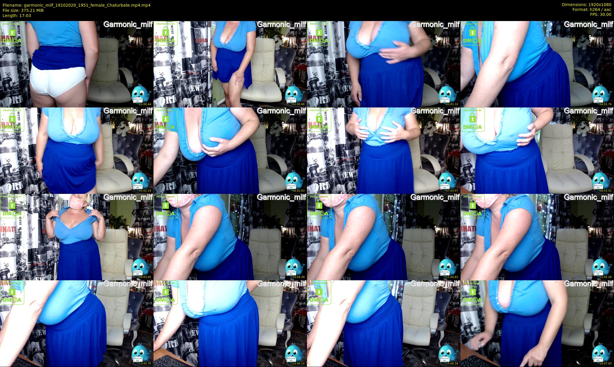 garmonic_milf — 18 minute Chaturbate female cam show recording, 1080p, Oct 19, 2020