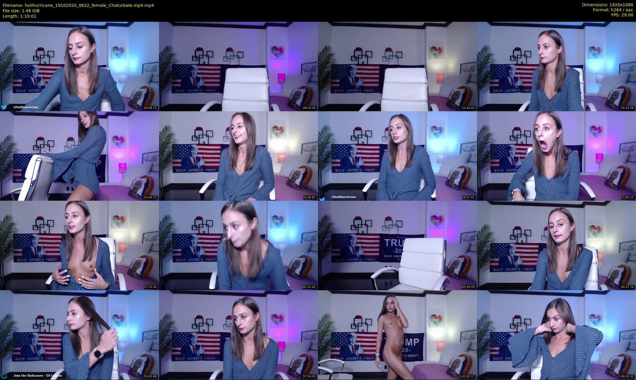 holihurricane — 71 minute Chaturbate female cam show recording, 1080p, Oct 19, 2020