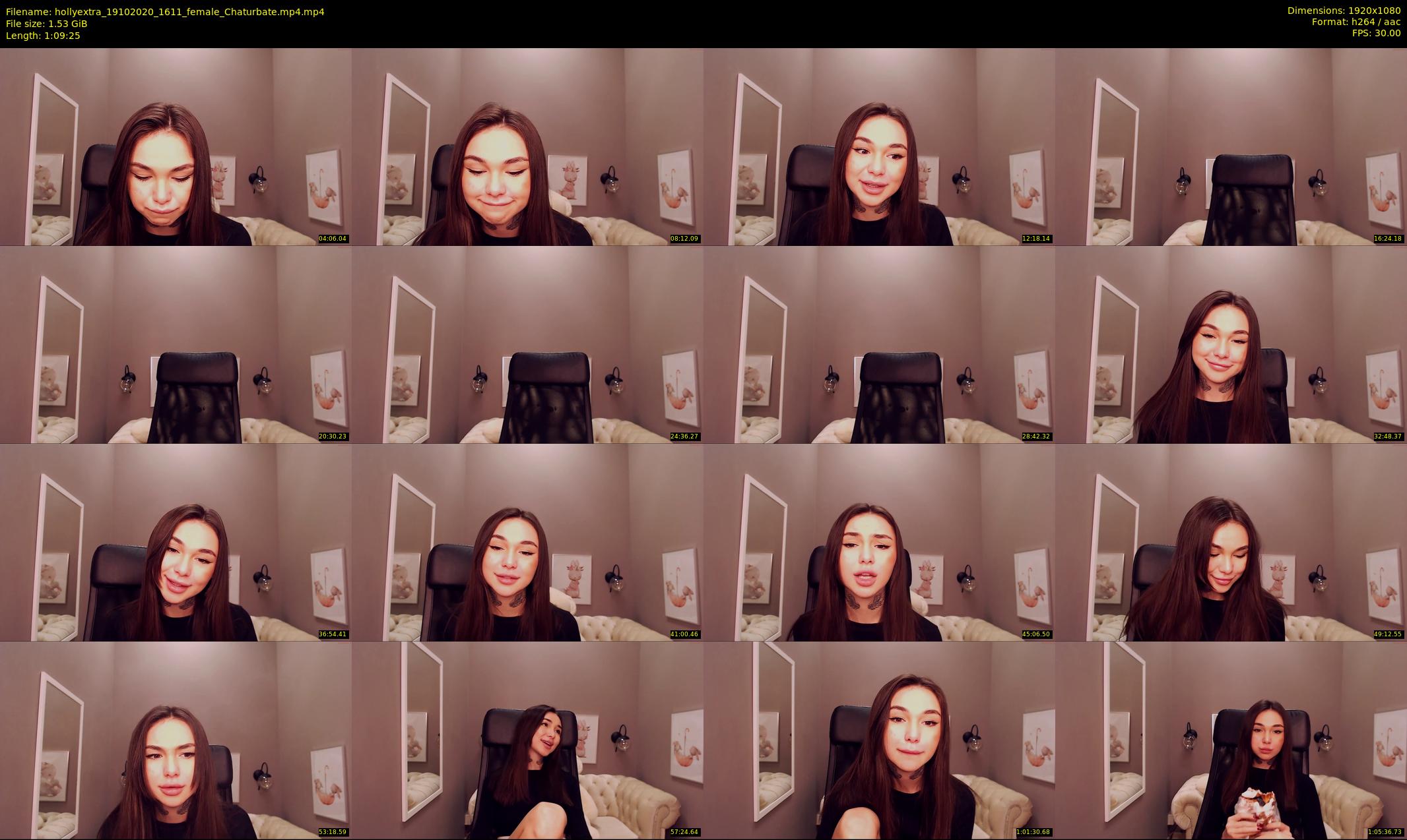 hollyextra — 70 minute Chaturbate female cam show recording, 1080p, Oct 19, 2020