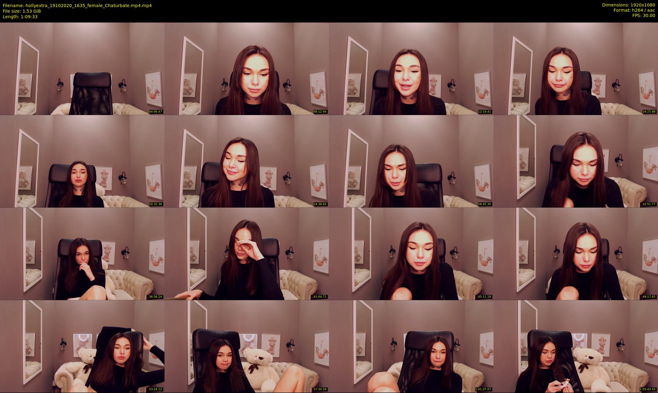 hollyextra — 70 minute Chaturbate female cam show recording, 1080p, Oct 19, 2020