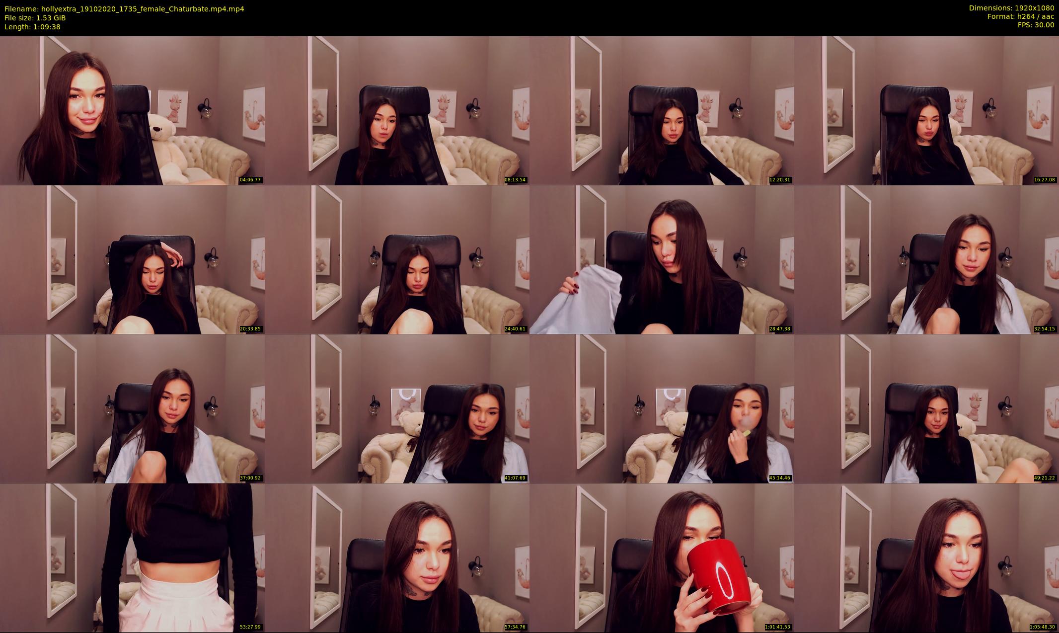 hollyextra — 70 minute Chaturbate female cam show recording, 1080p, Oct 19, 2020