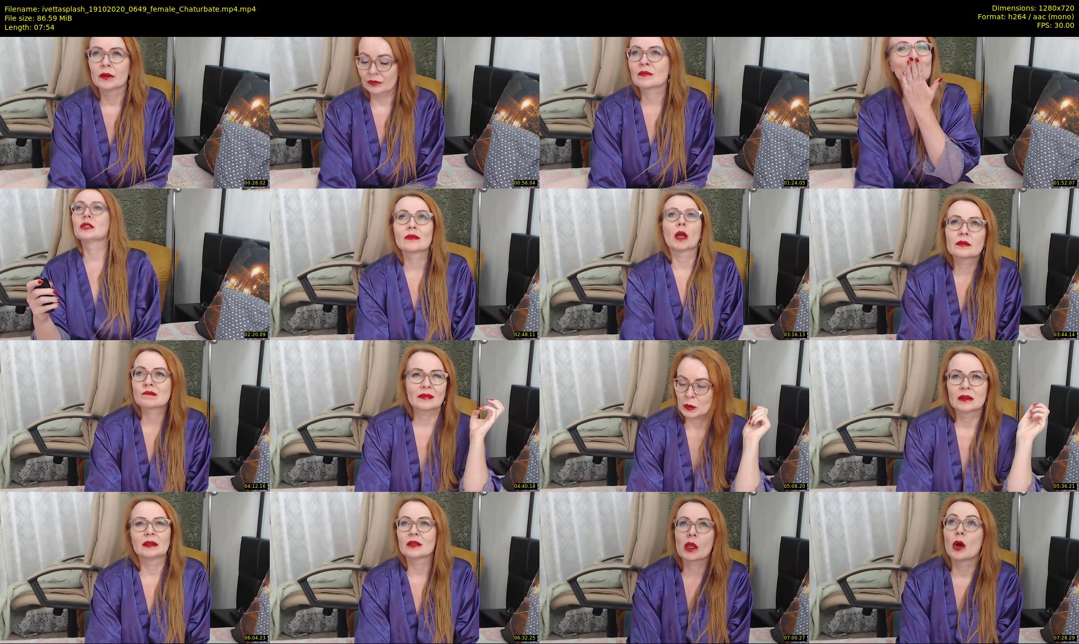 ivettasplash — 8 minute Chaturbate female cam show recording, 720p, Oct 19, 2020