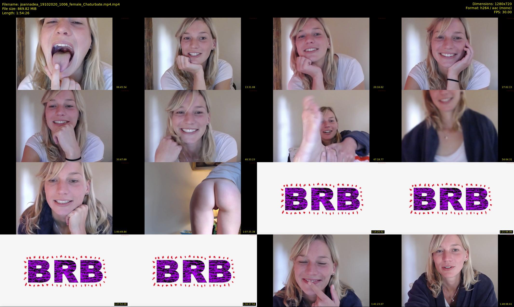 joannadea — 115 minute Chaturbate female cam show recording, 720p, Oct 19, 2020