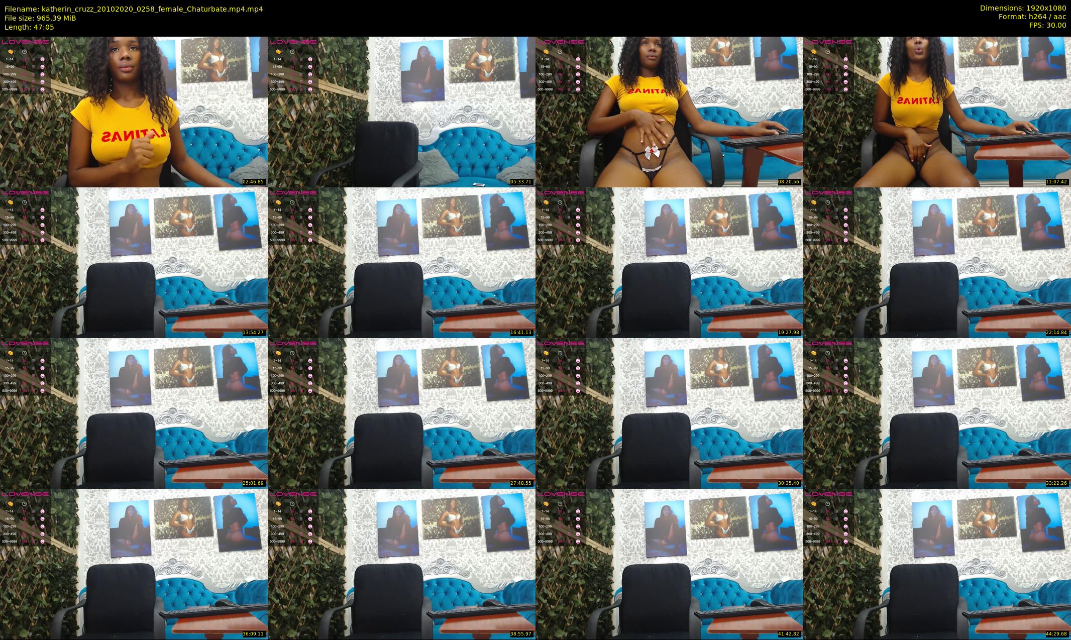 katherin_cruzz — 48 minute Chaturbate female cam show recording, 1080p, Oct 20, 2020