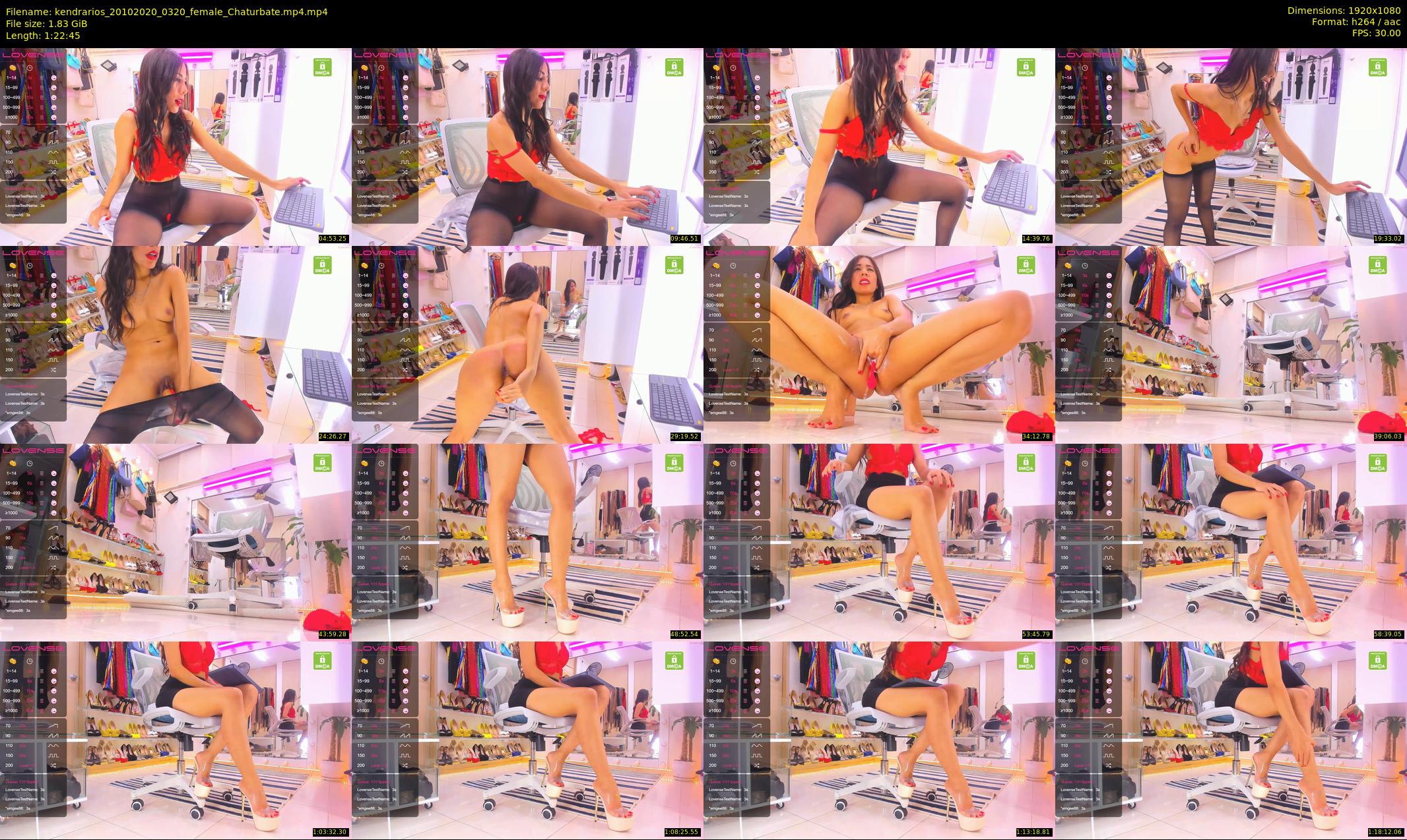 kendrarios — 83 minute Chaturbate female cam show recording, 1080p, Oct 20, 2020