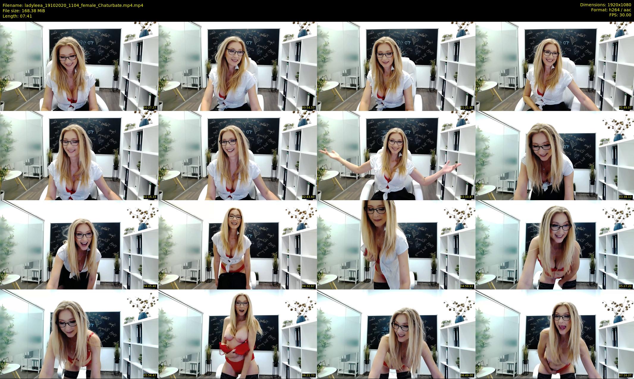 ladyleea — 8 minute Chaturbate female cam show recording, 1080p, Oct 19, 2020