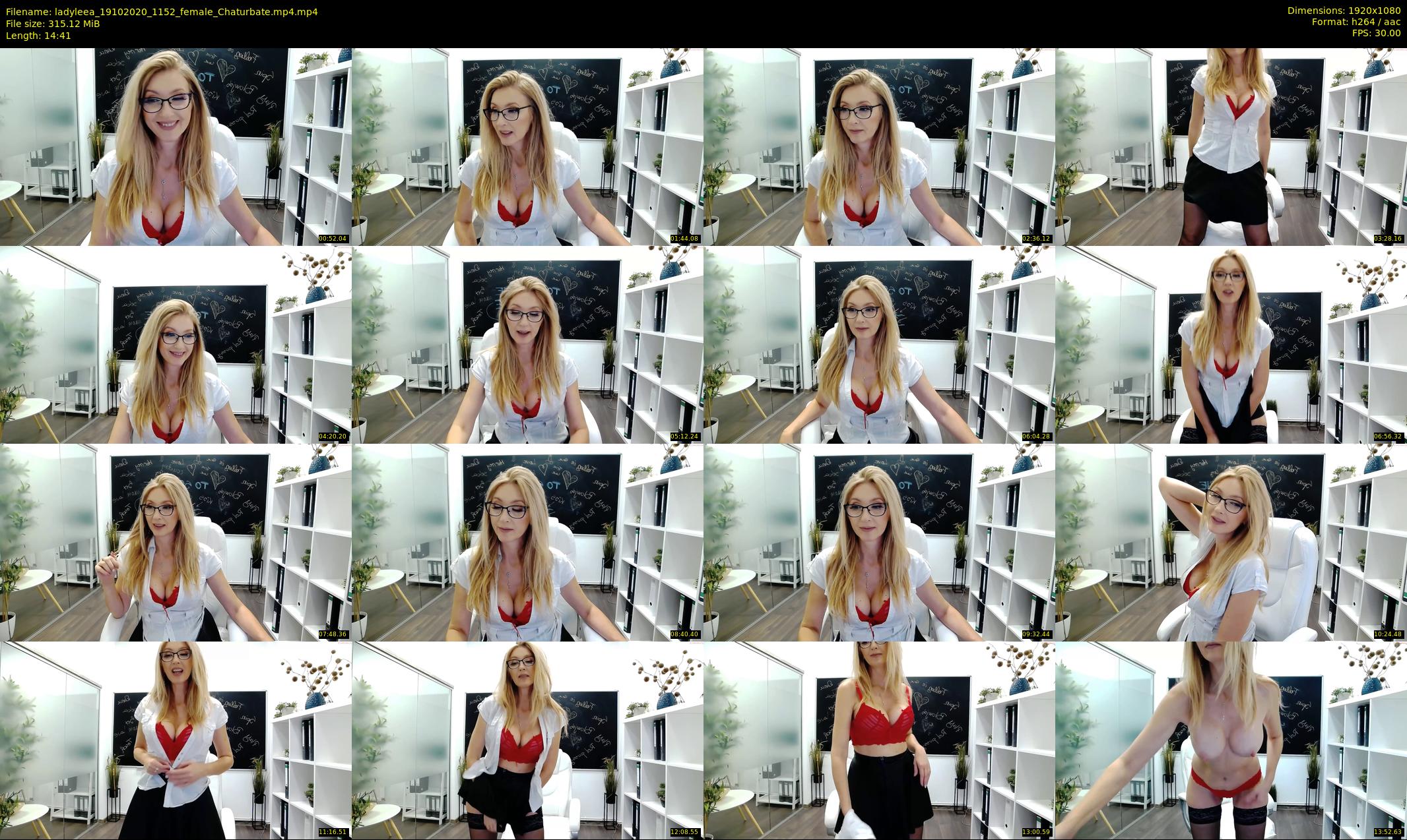 ladyleea — 15 minute Chaturbate female cam show recording, 1080p, Oct 19, 2020