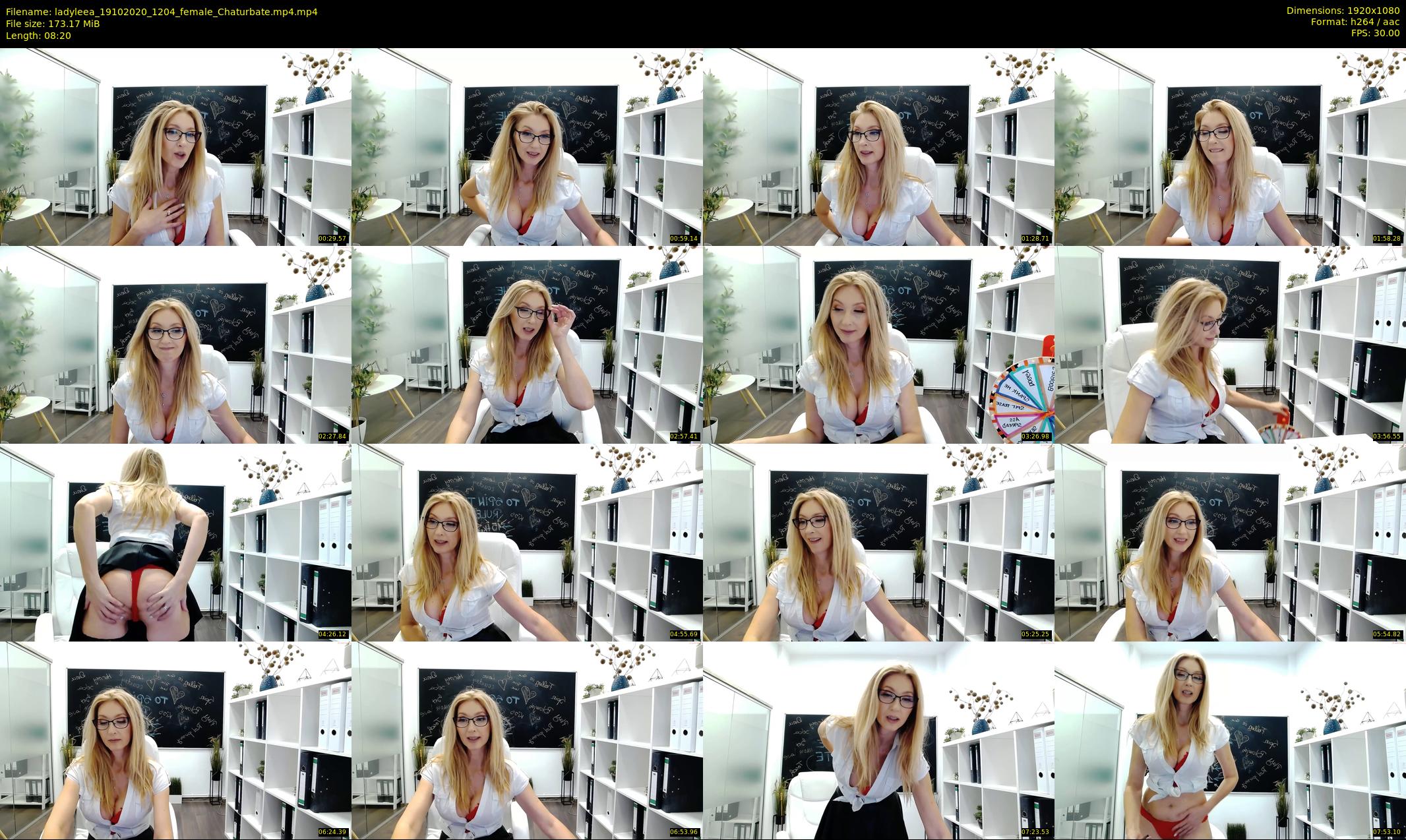 ladyleea — 9 minute Chaturbate female cam show recording, 1080p, Oct 19, 2020