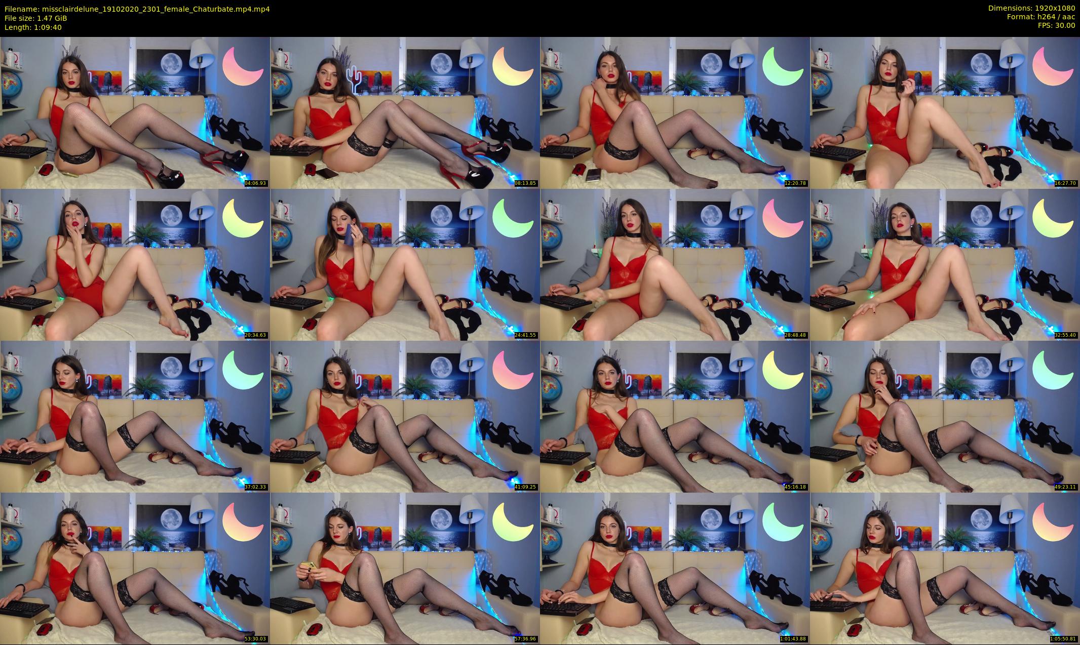missclairdelune — 70 minute Chaturbate female cam show recording, 1080p, Oct 19, 2020