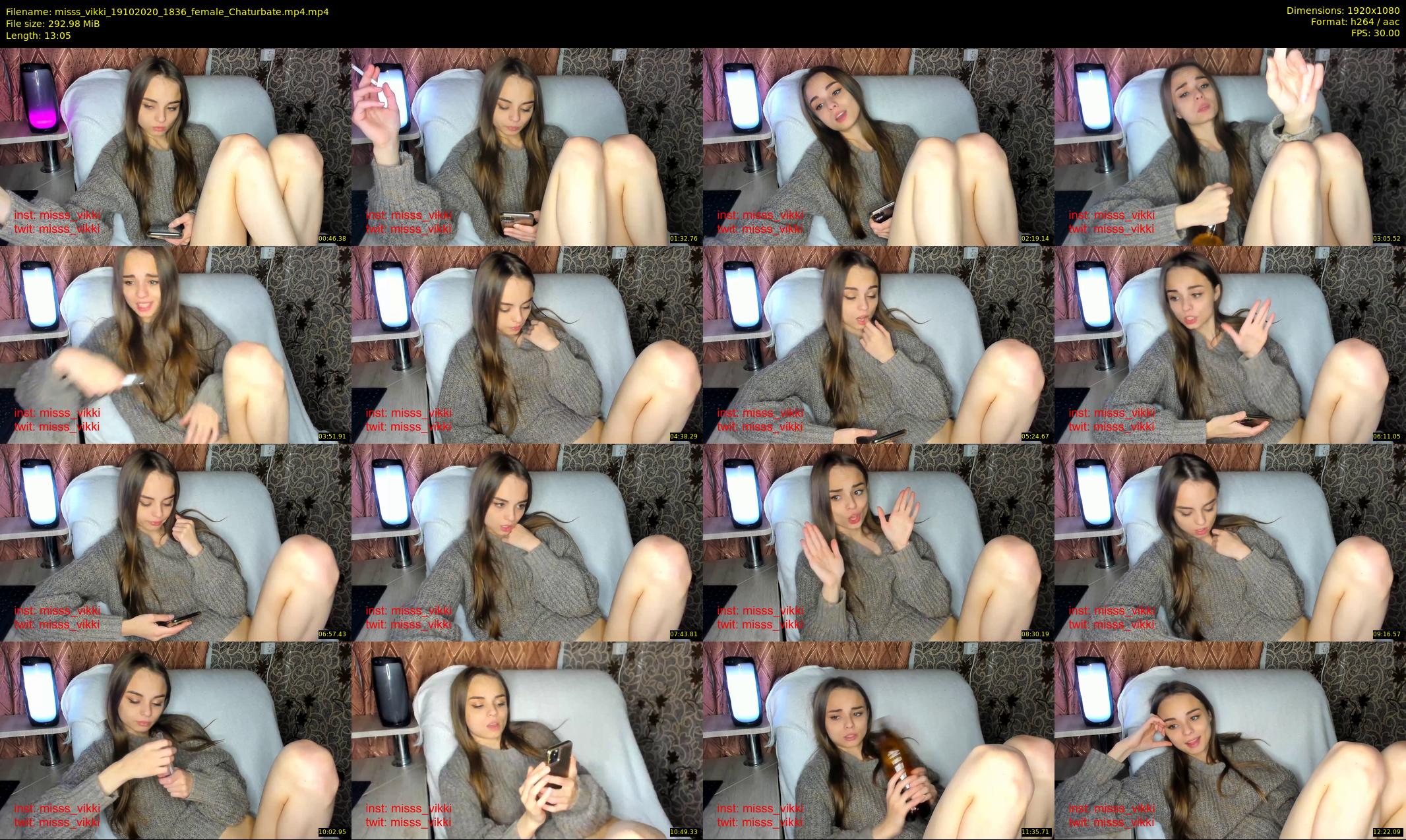 misss_vikki — 14 minute Chaturbate female cam show recording, 1080p, Oct 19, 2020