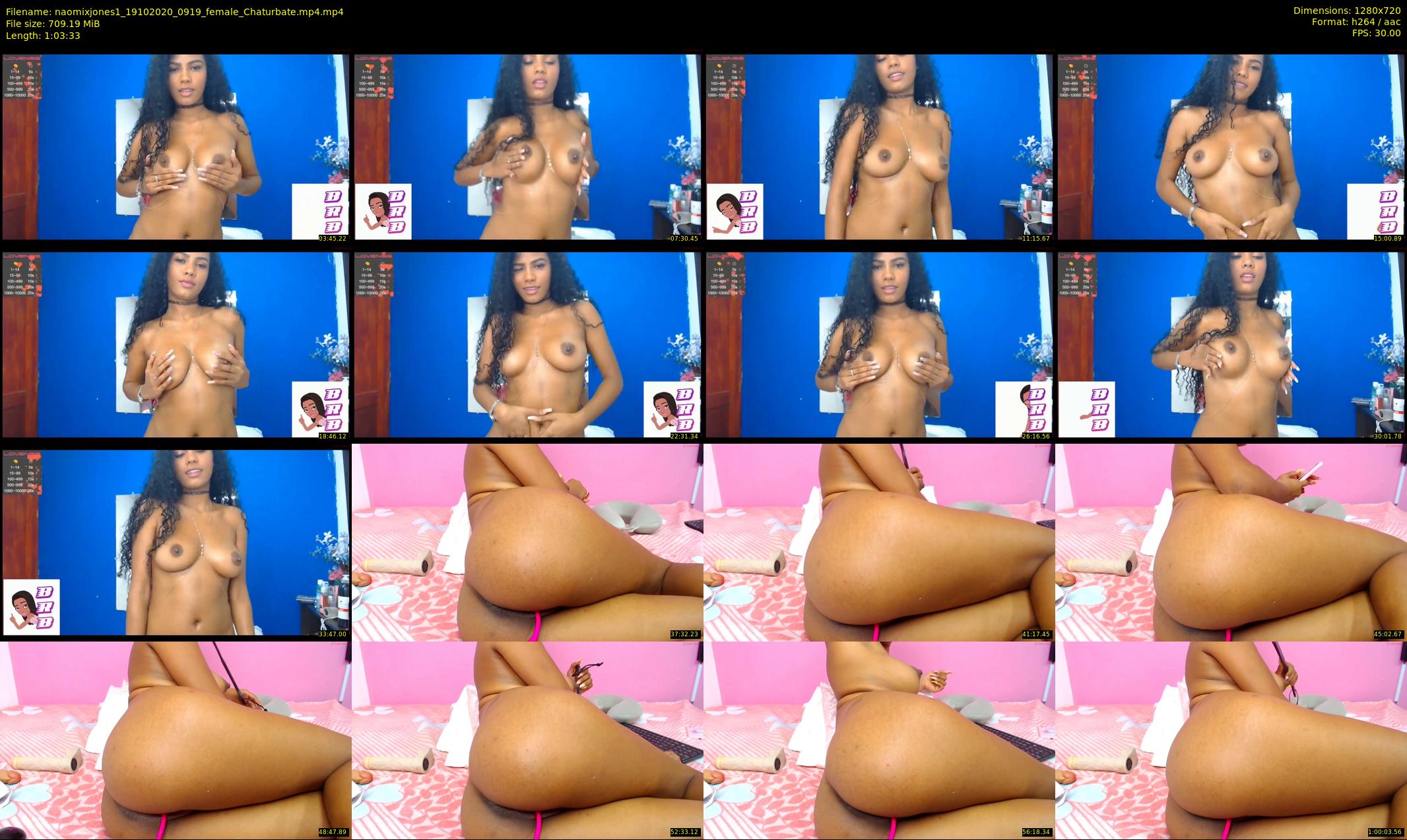 naomixjones1 — 64 minute Chaturbate female cam show recording, 720p, Oct 19, 2020