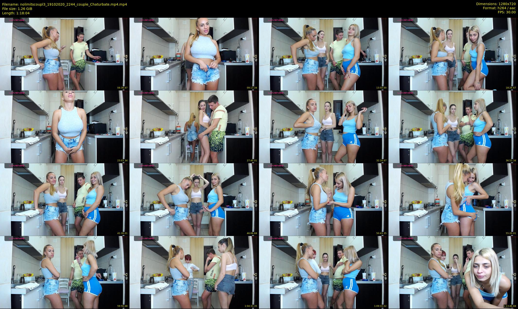 nolimitscoupl3 — 79 minute Chaturbate couple cam show recording, 720p, Oct 19, 2020