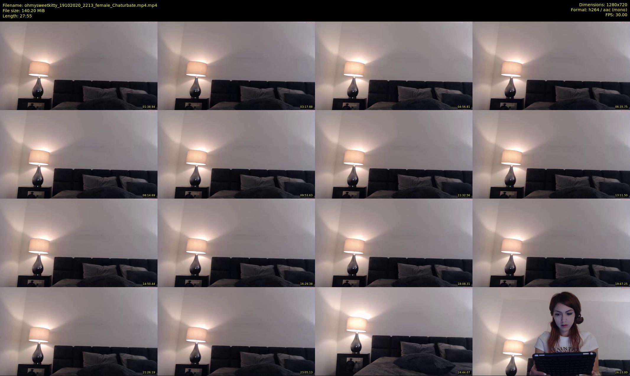 ohmysweetkitty — 28 minute Chaturbate female cam show recording, 720p, Oct 19, 2020