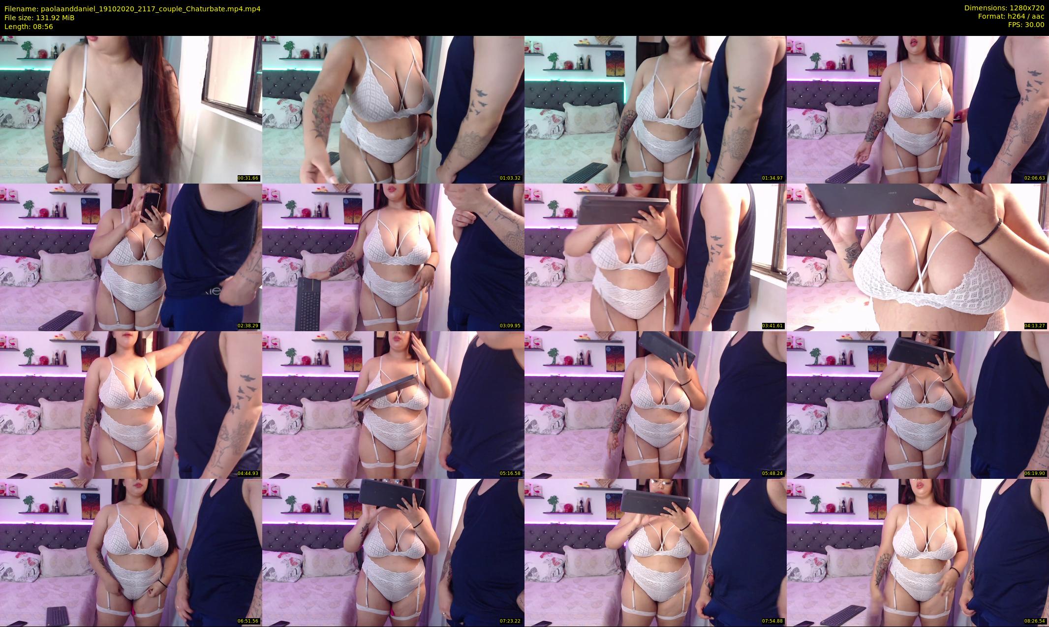 paolaanddaniel — 9 minute Chaturbate couple cam show recording, 720p, Oct 19, 2020