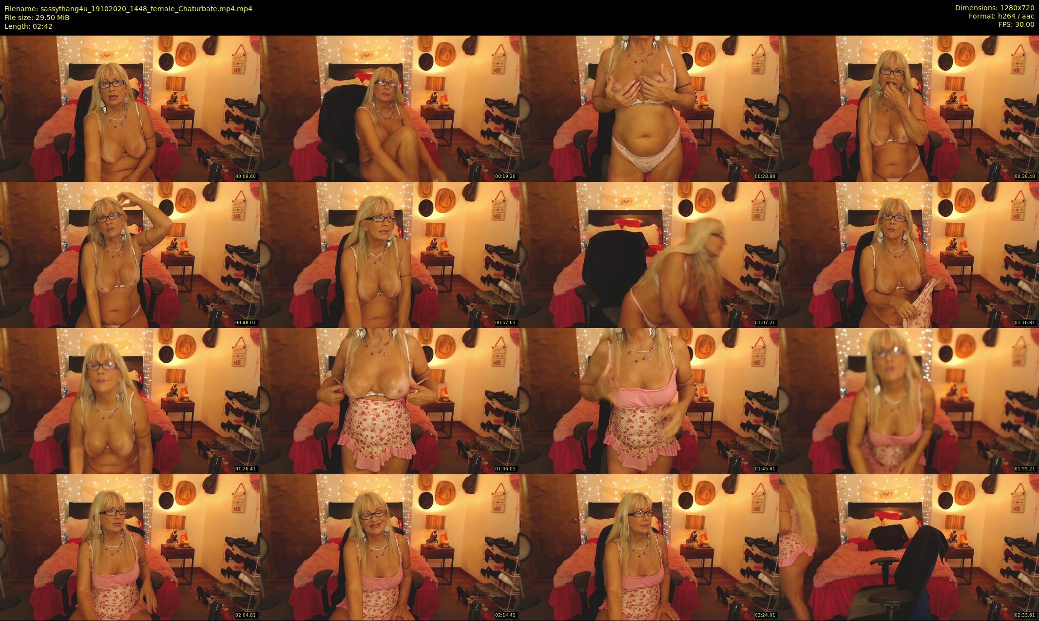 sassythang4u — 3 minute Chaturbate female cam show recording, 720p, Oct 19, 2020