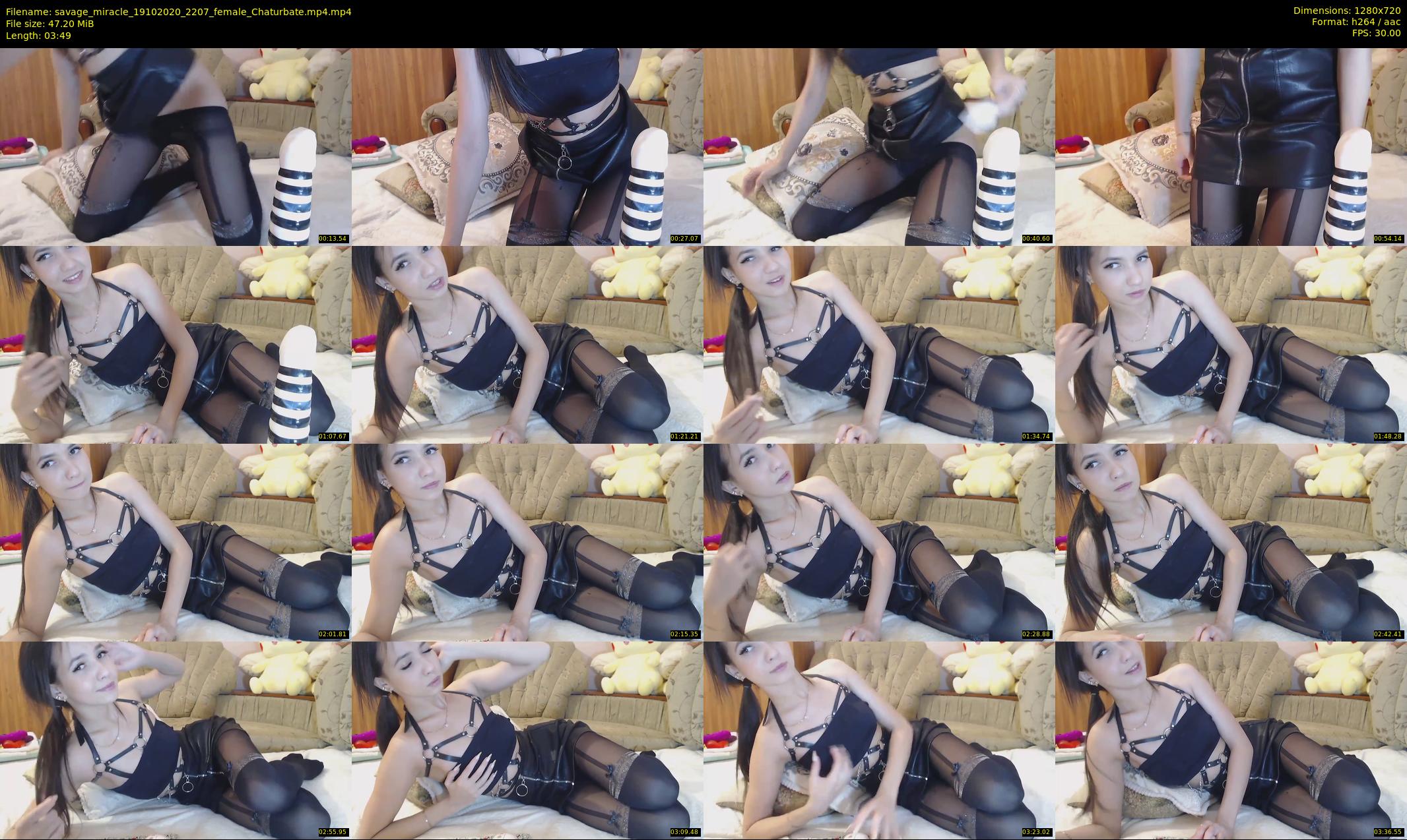savage_miracle — 4 minute Chaturbate female cam show recording, 720p, Oct 19, 2020