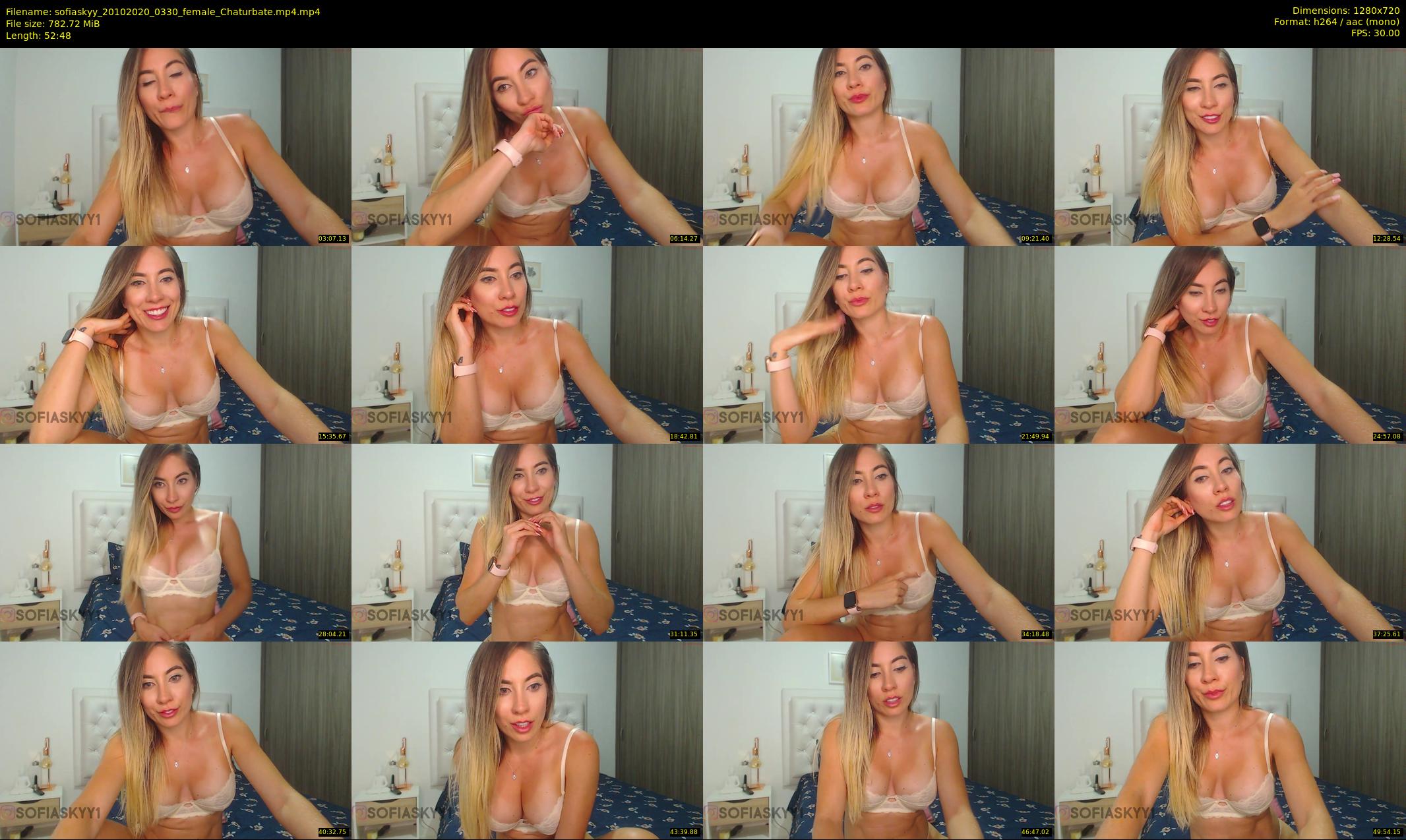 sofiaskyy — 53 minute Chaturbate female cam show recording, 720p, Oct 20, 2020