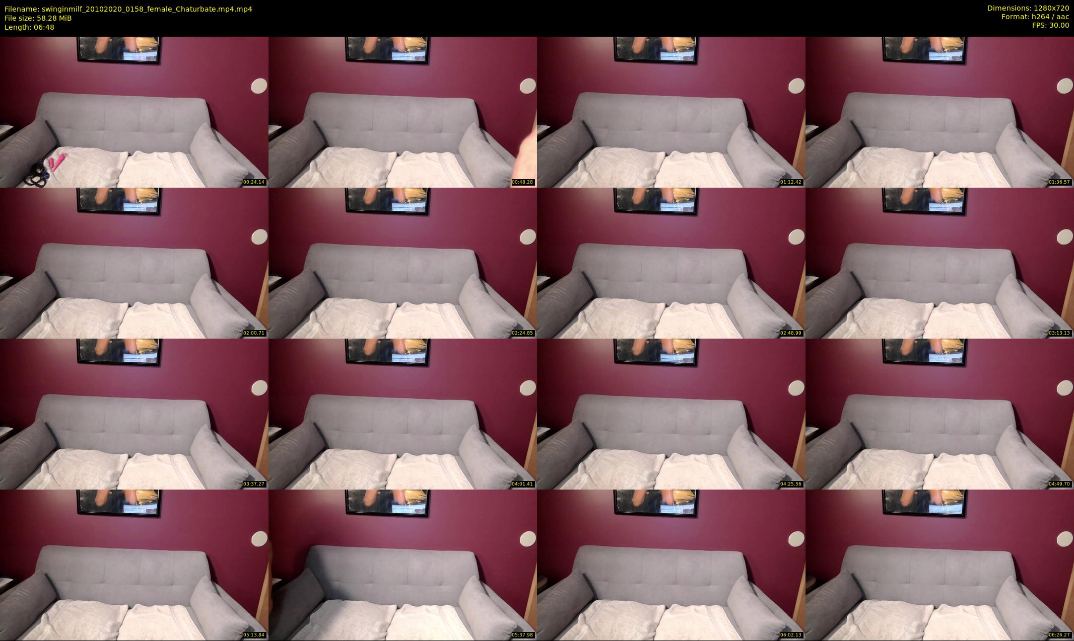 swinginmilf — 7 minute Chaturbate female cam show recording, 720p, Oct 20, 2020