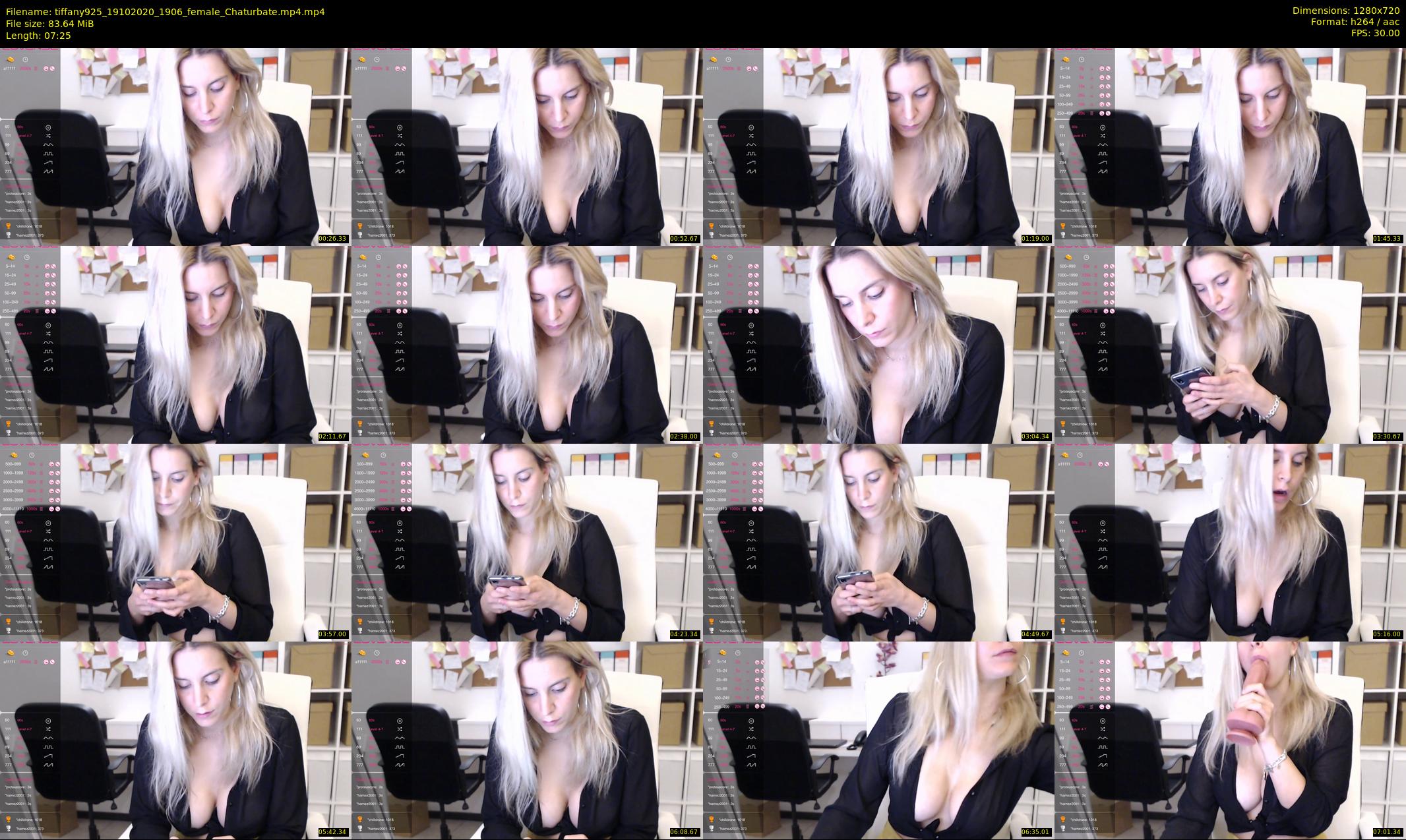 tiffany925 — 8 minute Chaturbate female cam show recording, 720p, Oct 19, 2020