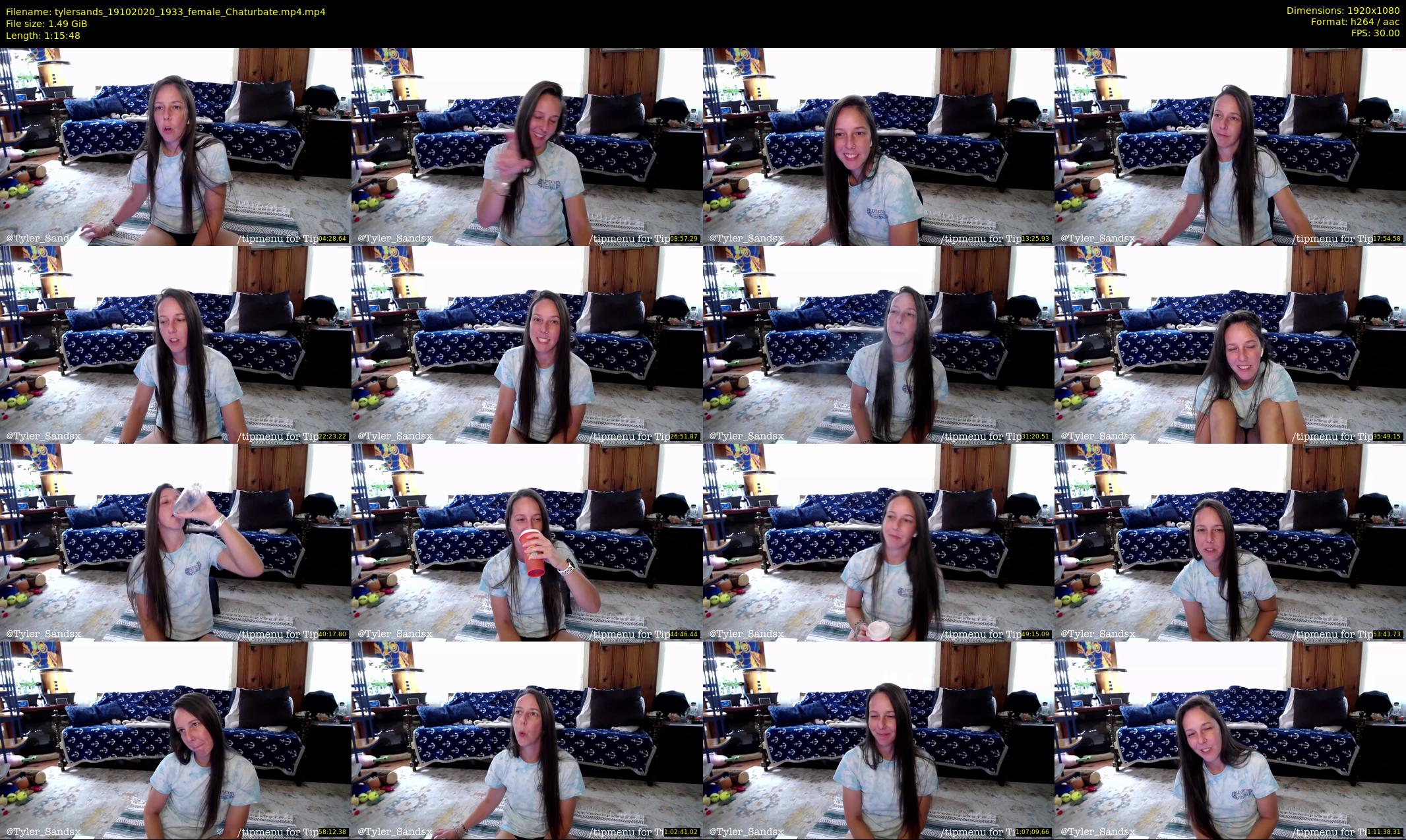 tylersands — 76 minute Chaturbate female cam show recording, 1080p, Oct 19, 2020