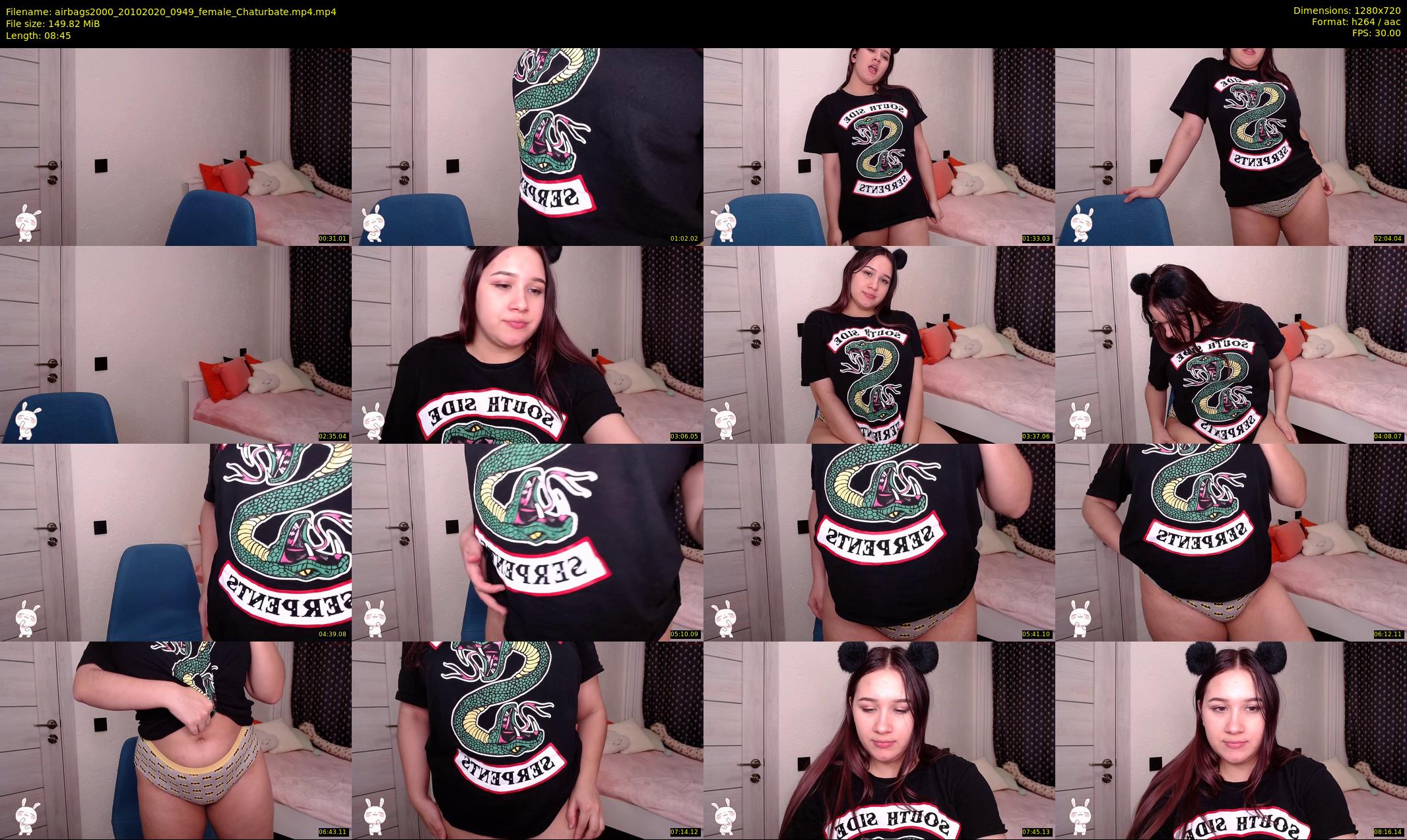 airbags2000 — 9 minute Chaturbate female cam show recording, 720p, Oct 20, 2020