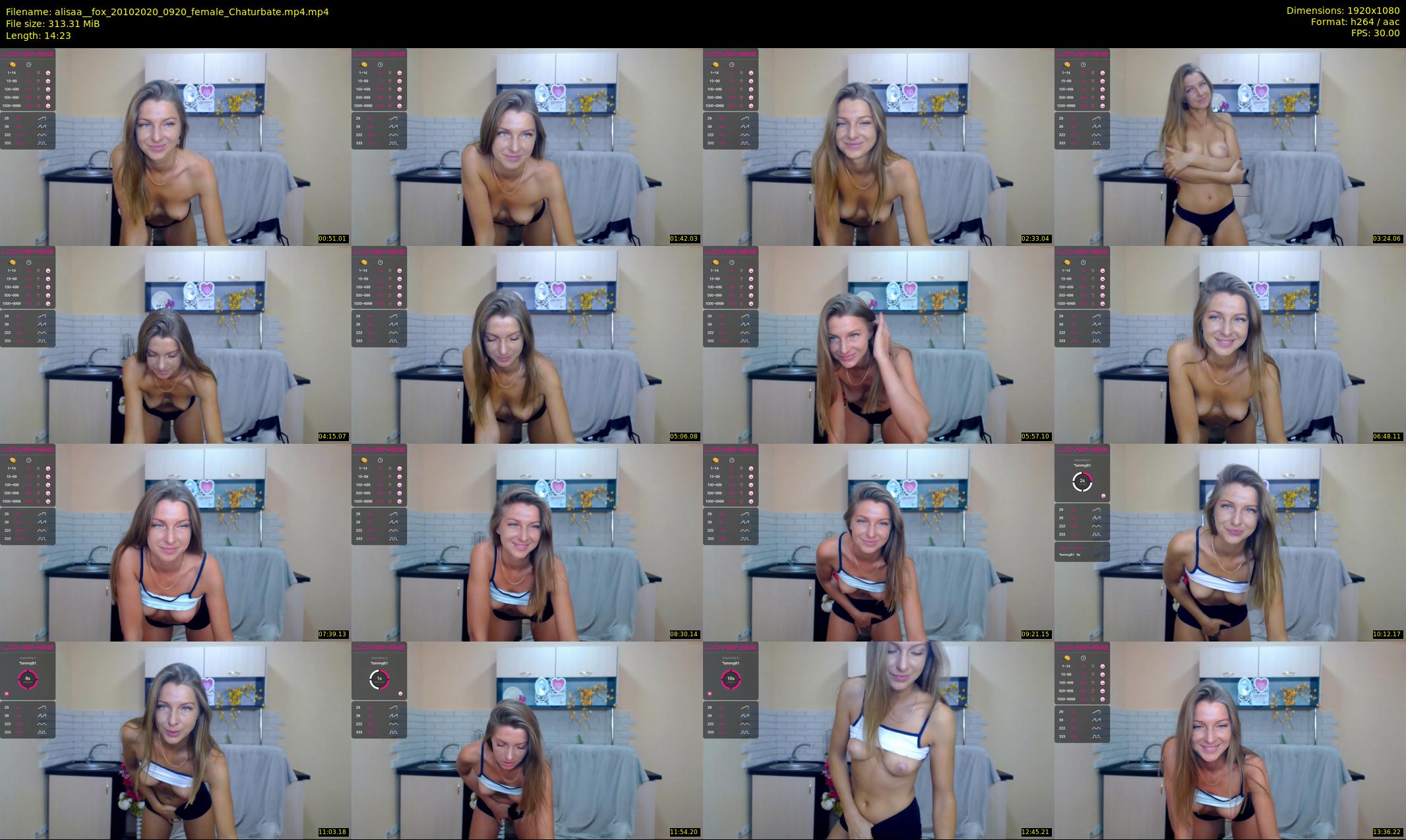 alisaa__fox — 15 minute Chaturbate female cam show recording, 1080p, Oct 20, 2020