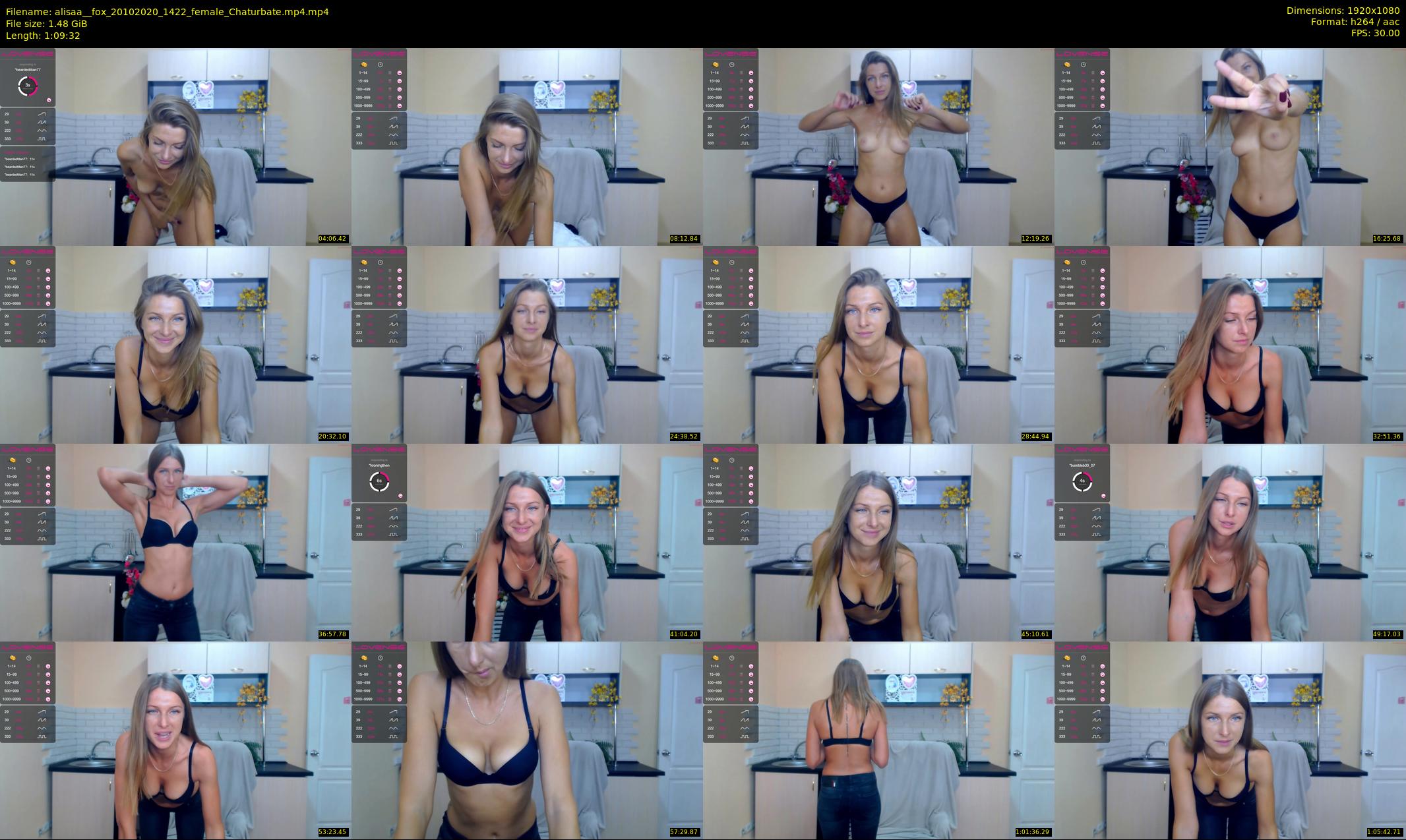 alisaa__fox — 70 minute Chaturbate female cam show recording, 1080p, Oct 20, 2020