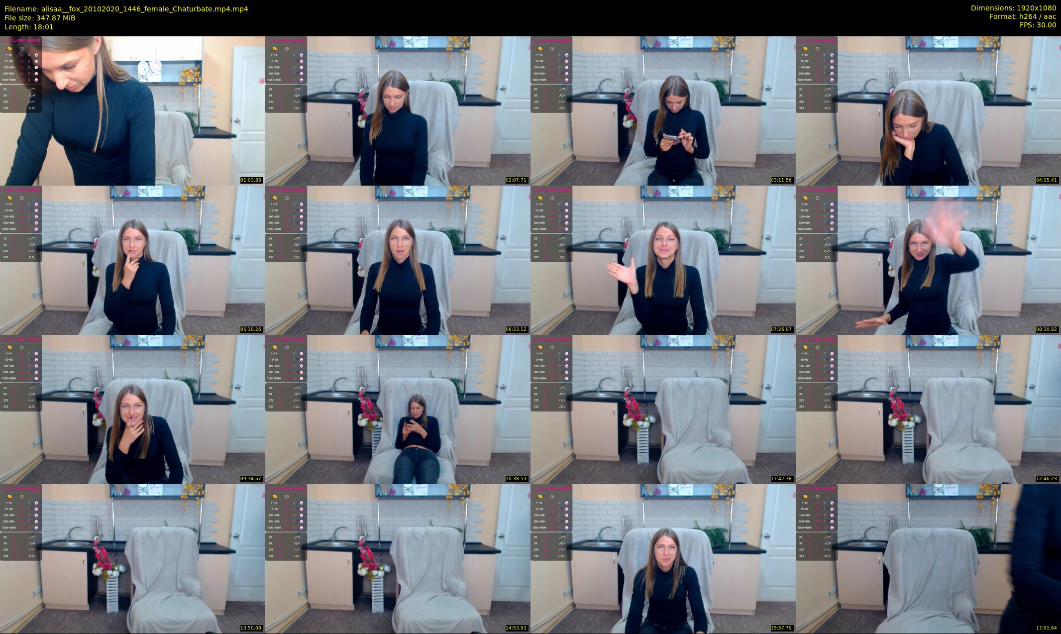 alisaa__fox — 19 minute Chaturbate female cam show recording, 1080p, Oct 20, 2020