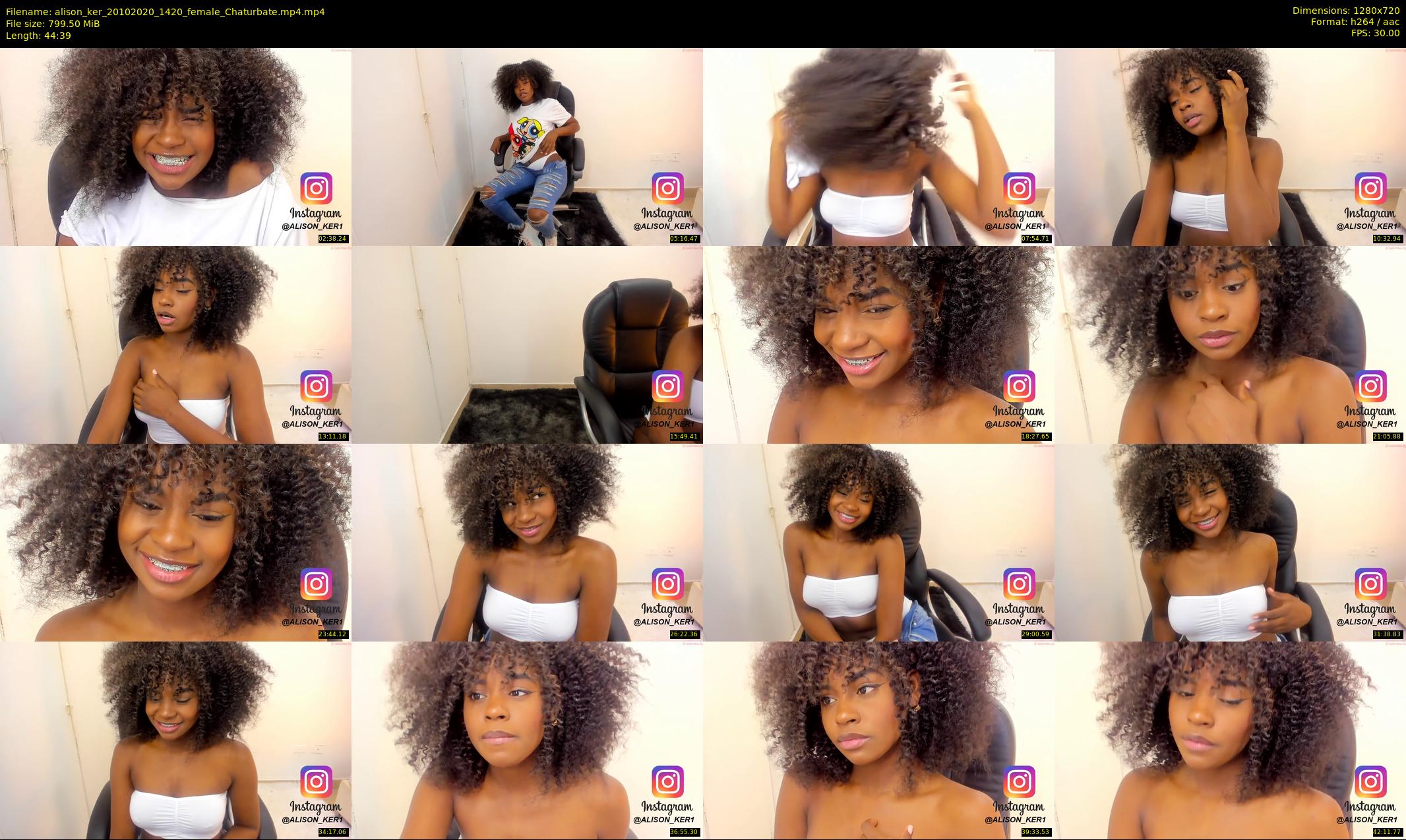 alison_ker — 45 minute Chaturbate female cam show recording, 720p, Oct 20, 2020