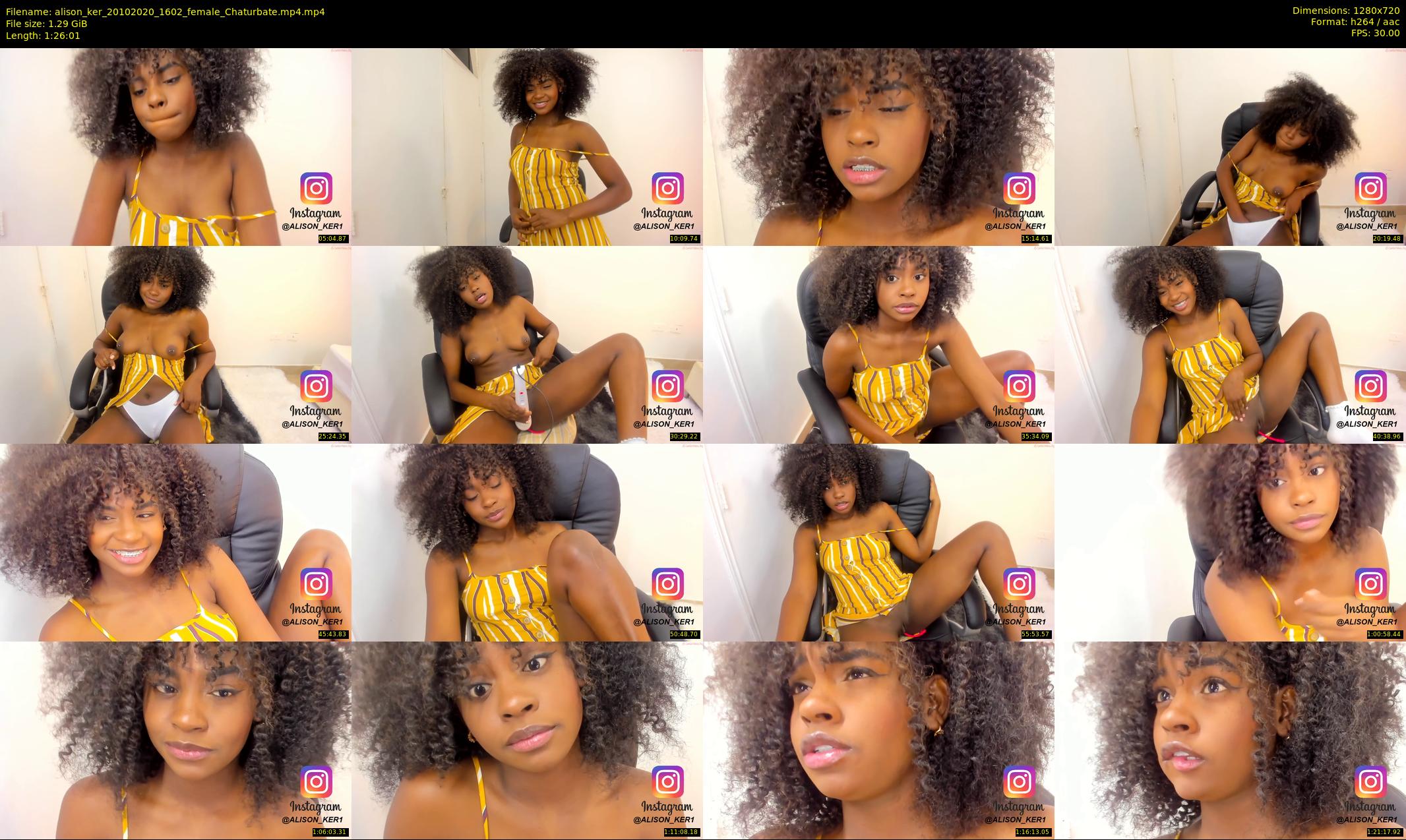 alison_ker — 87 minute Chaturbate female cam show recording, 720p, Oct 20, 2020
