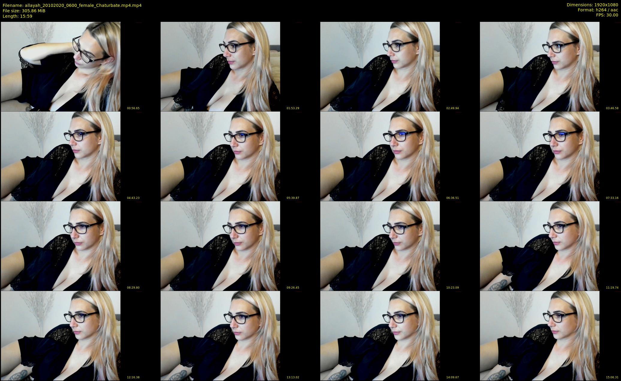 allayah — 16 minute Chaturbate female cam show recording, 1080p, Oct 20, 2020