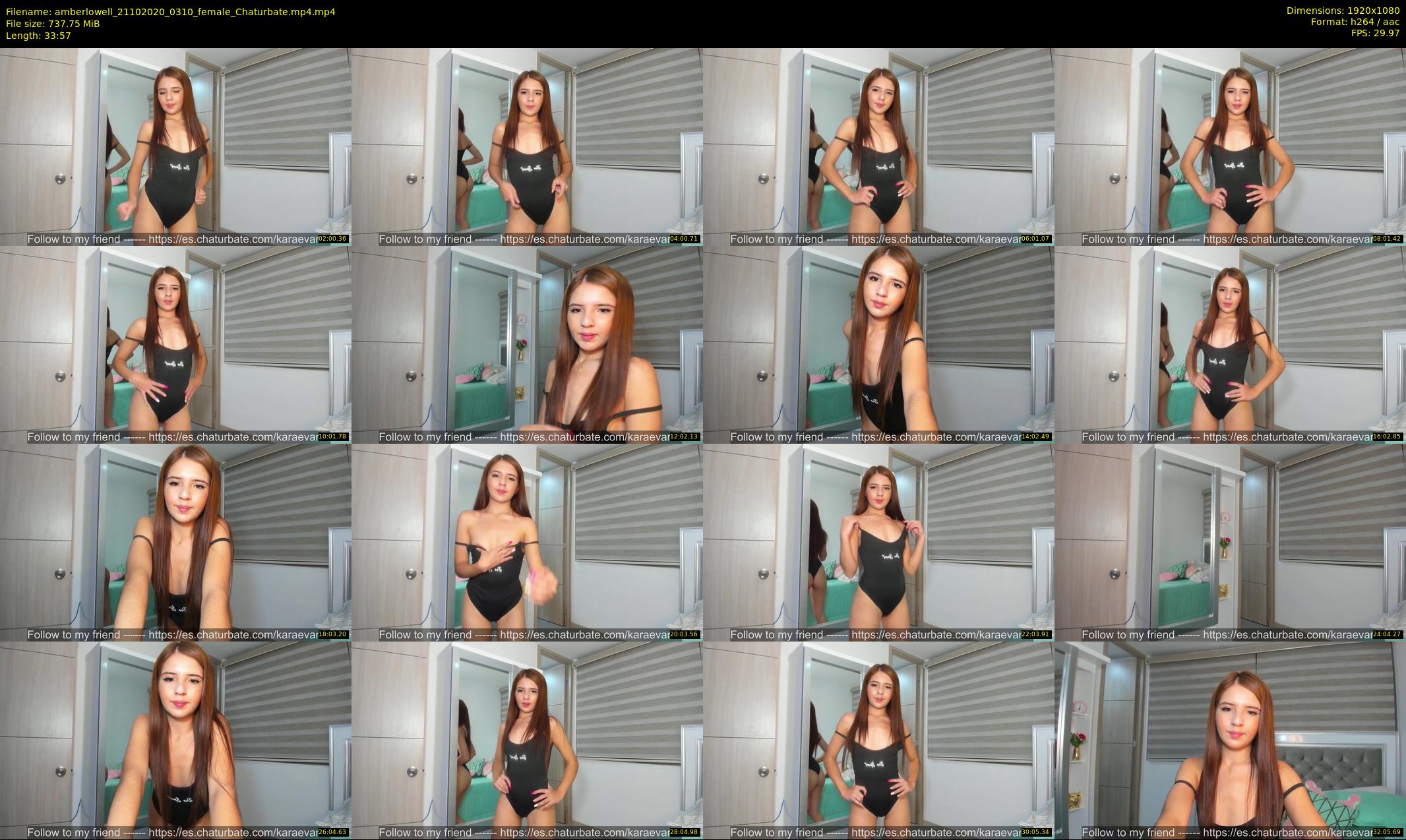 amberlowell — 34 minute Chaturbate female cam show recording, 1080p, Oct 21, 2020