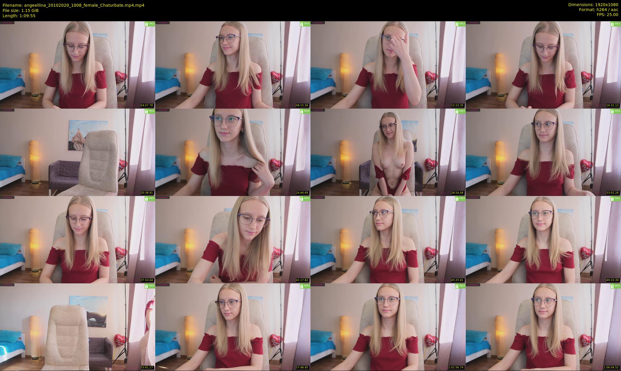 angeellina — 70 minute Chaturbate female cam show recording, 1080p, Oct 20, 2020