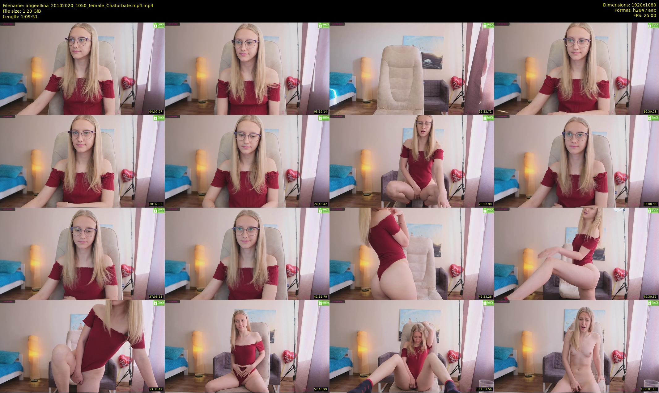 angeellina — 70 minute Chaturbate female cam show recording, 1080p, Oct 20, 2020