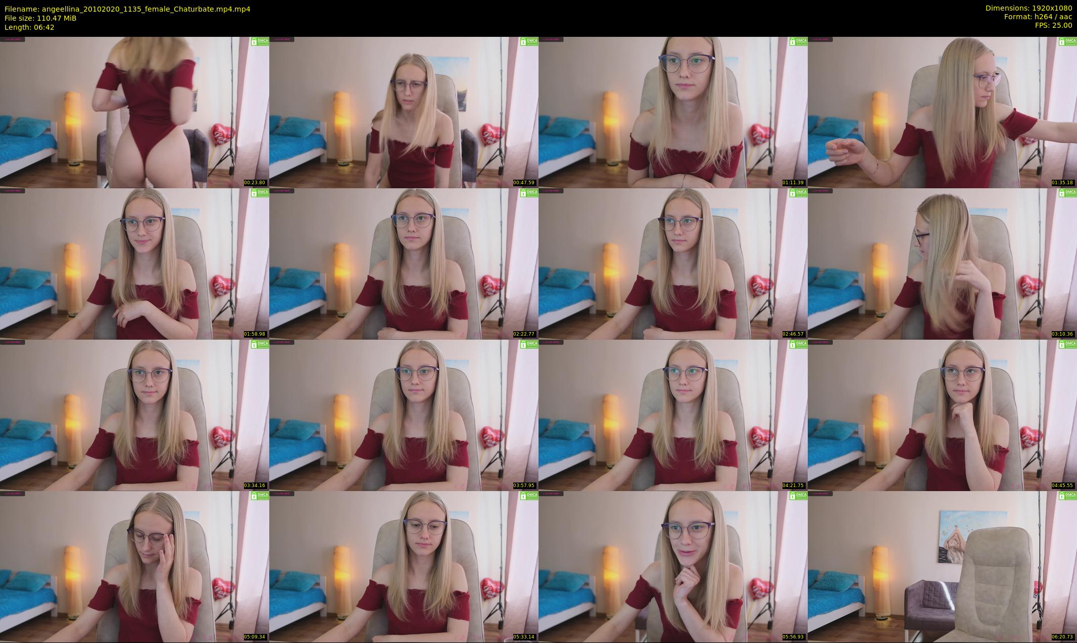 angeellina — 7 minute Chaturbate female cam show recording, 1080p, Oct 20, 2020