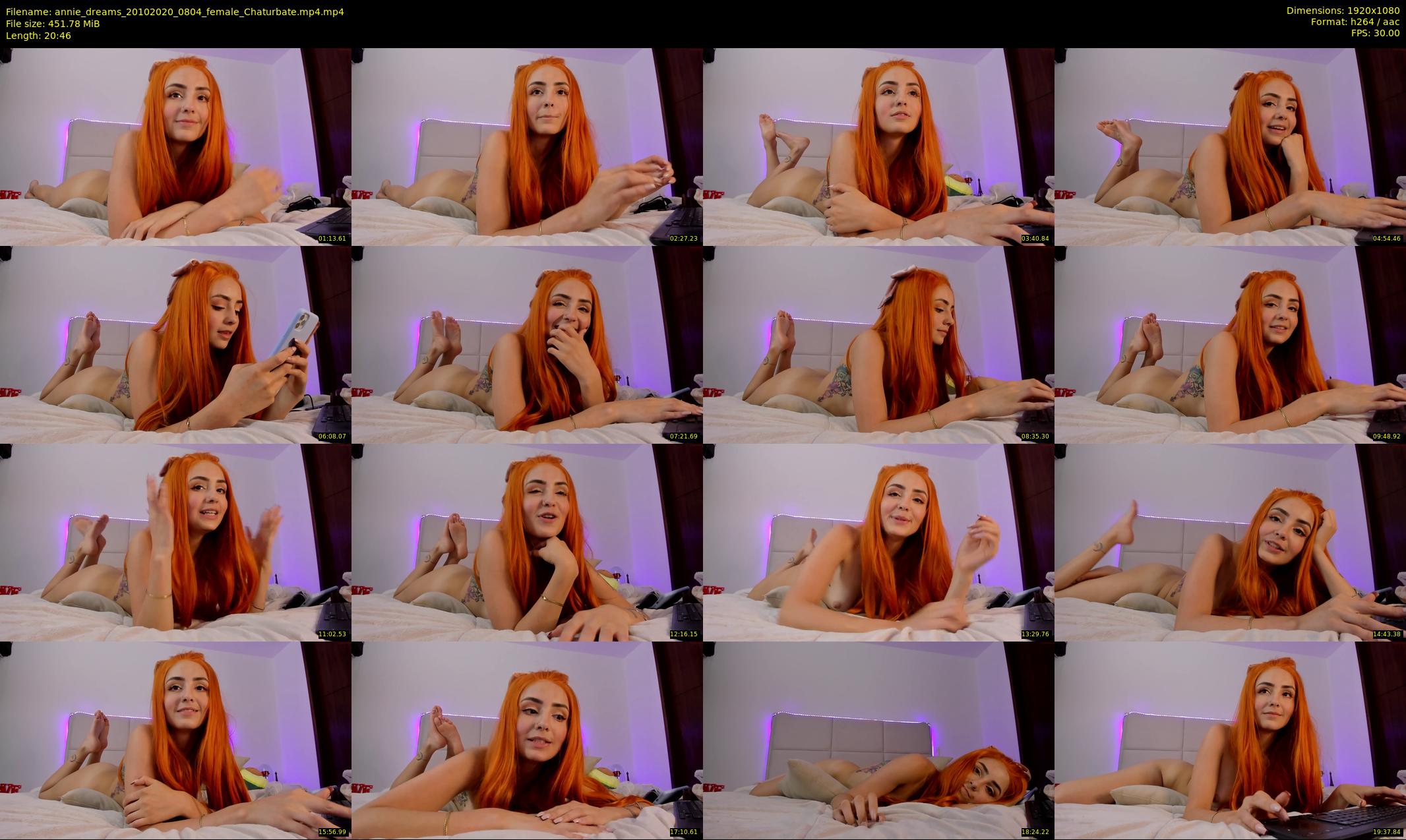 annie_dreams — 21 minute Chaturbate female cam show recording, 1080p, Oct 20, 2020