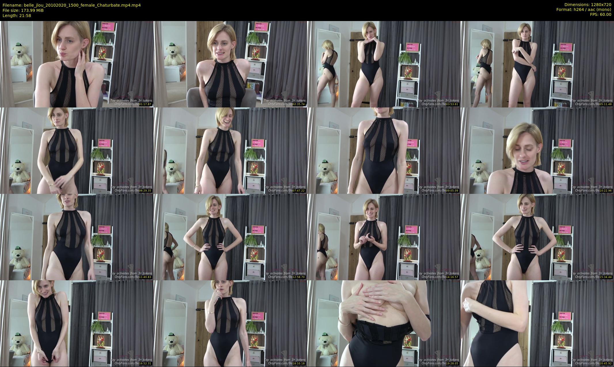 belle_jlou — 22 minute Chaturbate female cam show recording, 720p, Oct 20, 2020