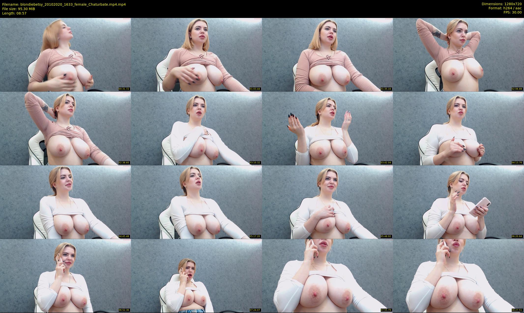blondiebetsy — 9 minute Chaturbate female cam show recording, 720p, Oct 20, 2020