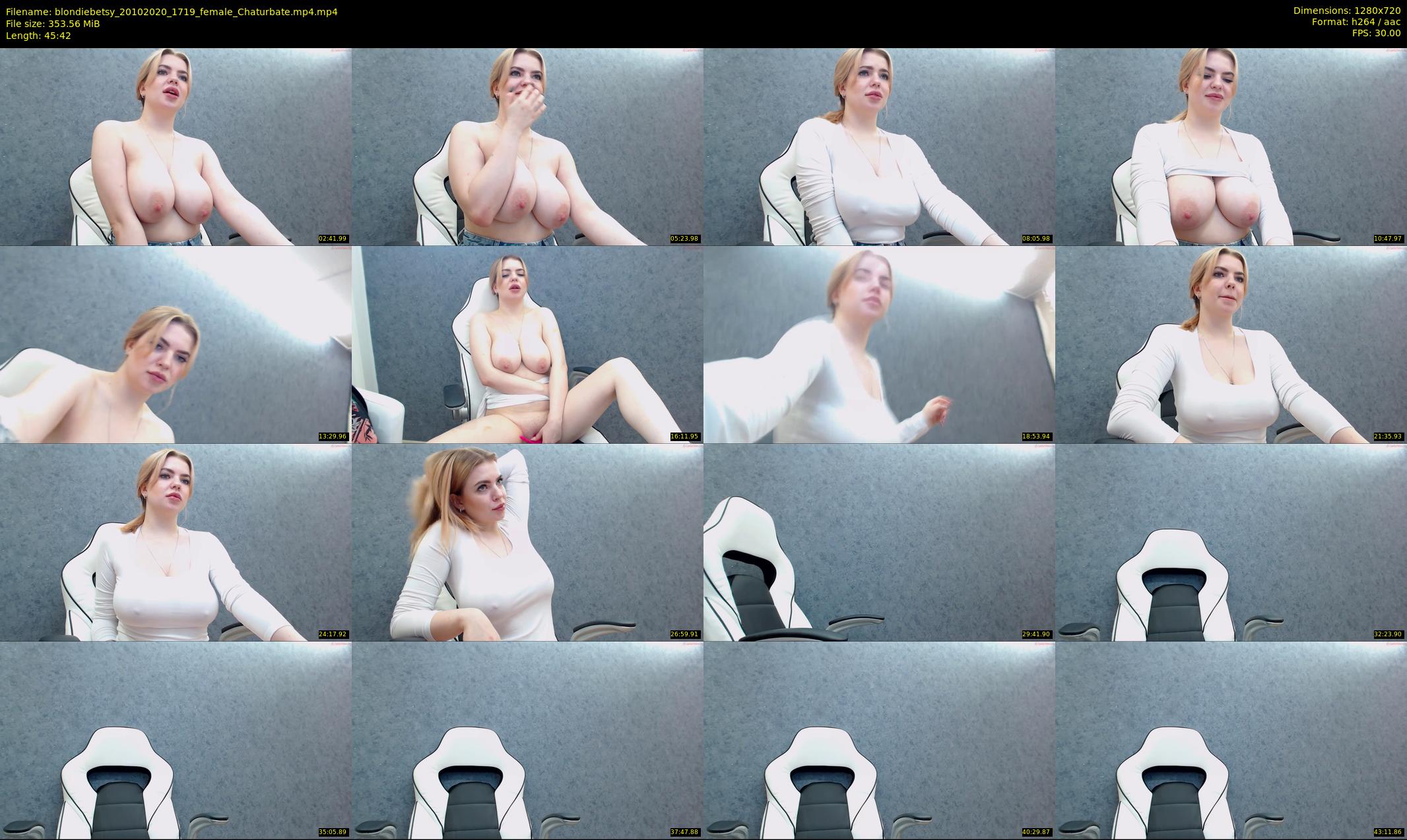 blondiebetsy — 46 minute Chaturbate female cam show recording, 720p, Oct 20, 2020