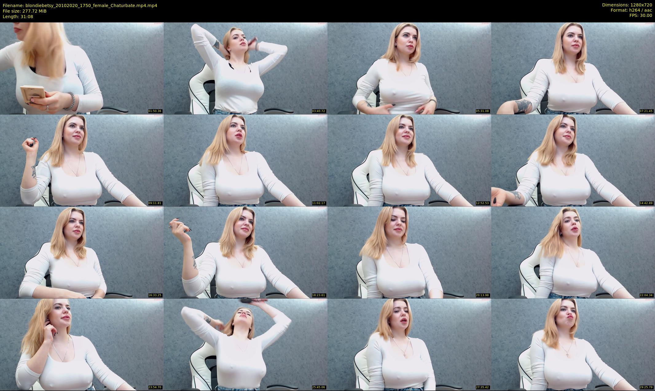 blondiebetsy — 32 minute Chaturbate female cam show recording, 720p, Oct 20, 2020