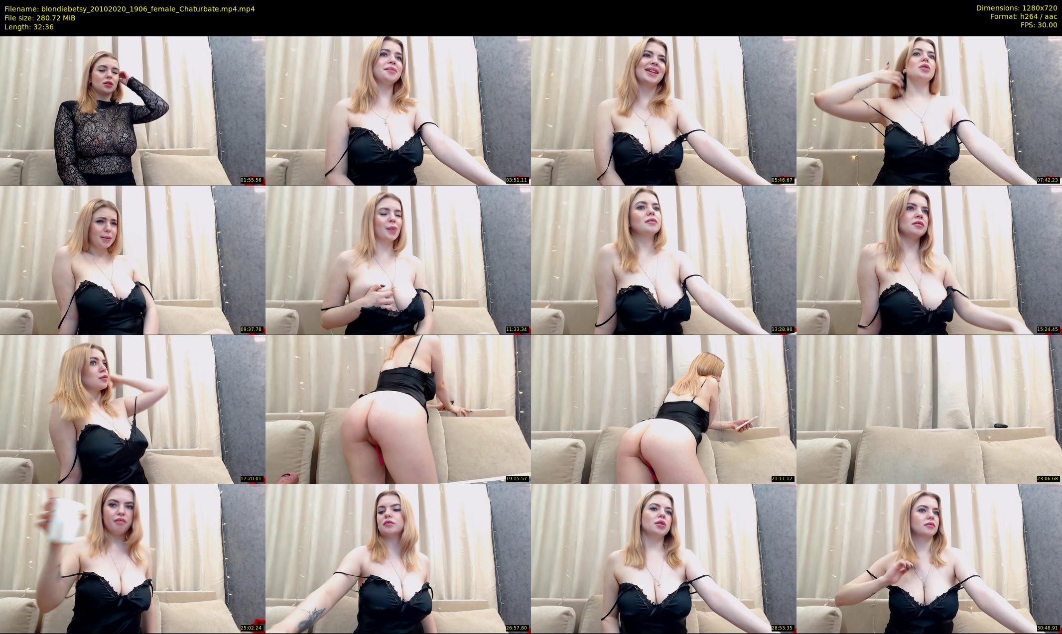 blondiebetsy — 33 minute Chaturbate female cam show recording, 720p, Oct 20, 2020