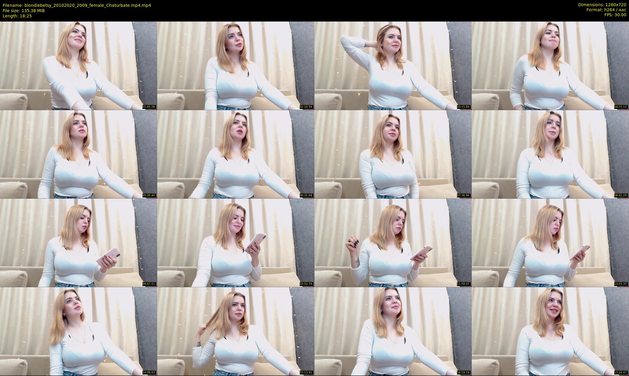 blondiebetsy — 19 minute Chaturbate female cam show recording, 720p, Oct 20, 2020