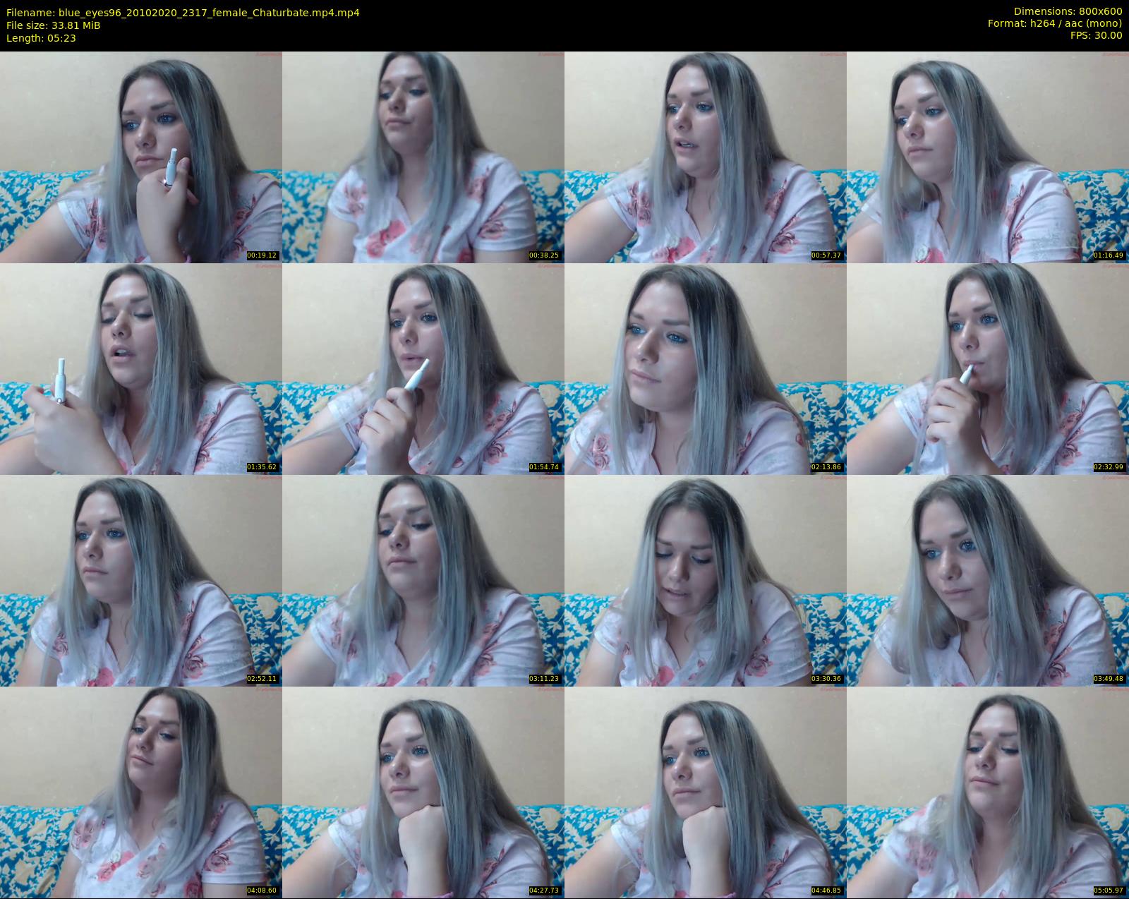 blue_eyes96 — 6 minute Chaturbate female cam show recording, 480p, Oct 20, 2020