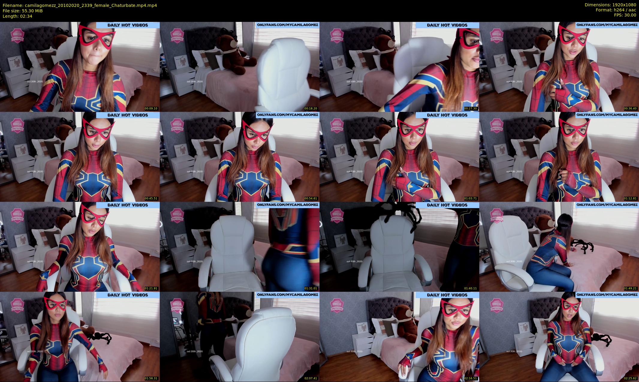 camilagomezz — 3 minute Chaturbate female cam show recording, 1080p, Oct 20, 2020