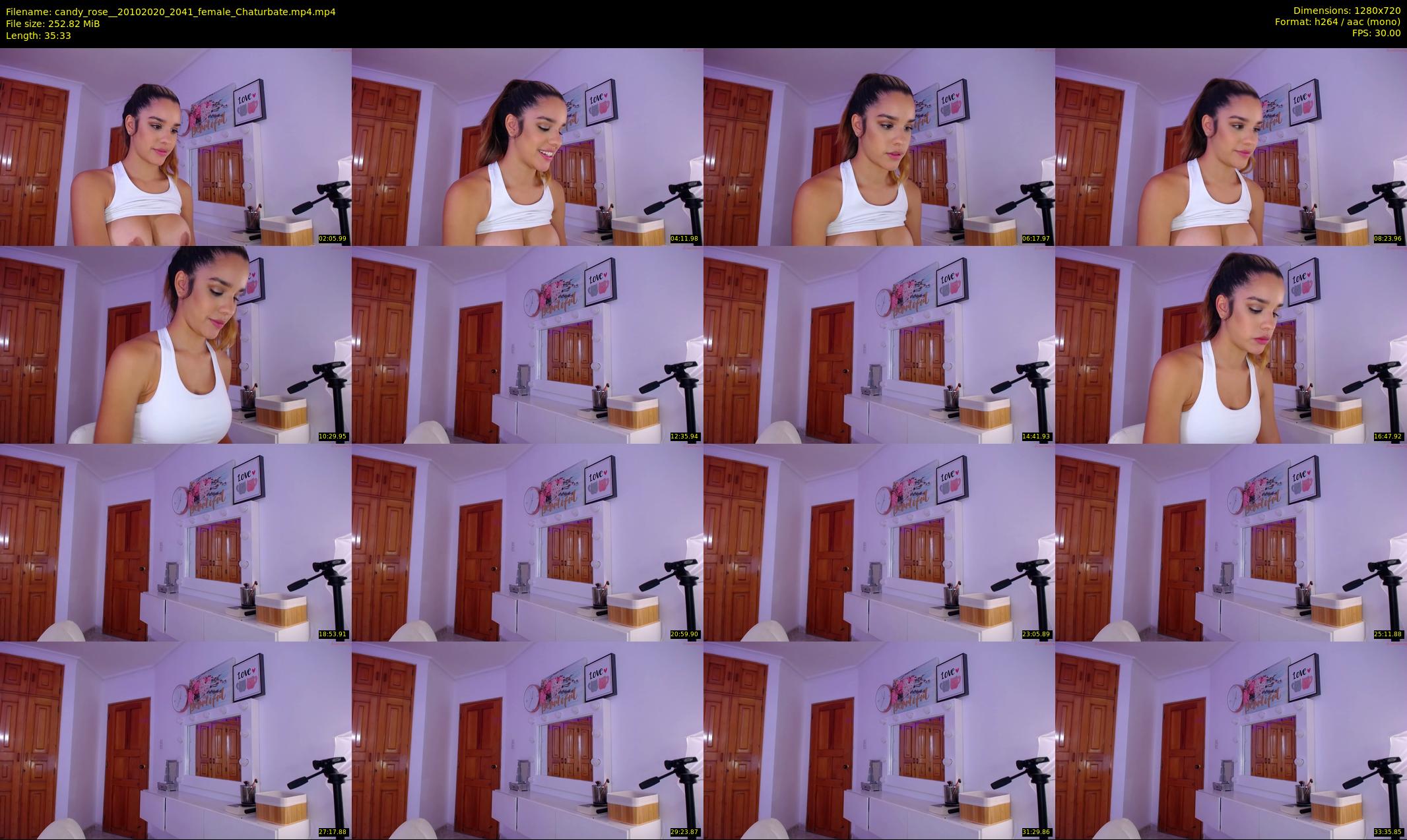 candy_rose_ — 36 minute Chaturbate female cam show recording, 720p, Oct 20, 2020