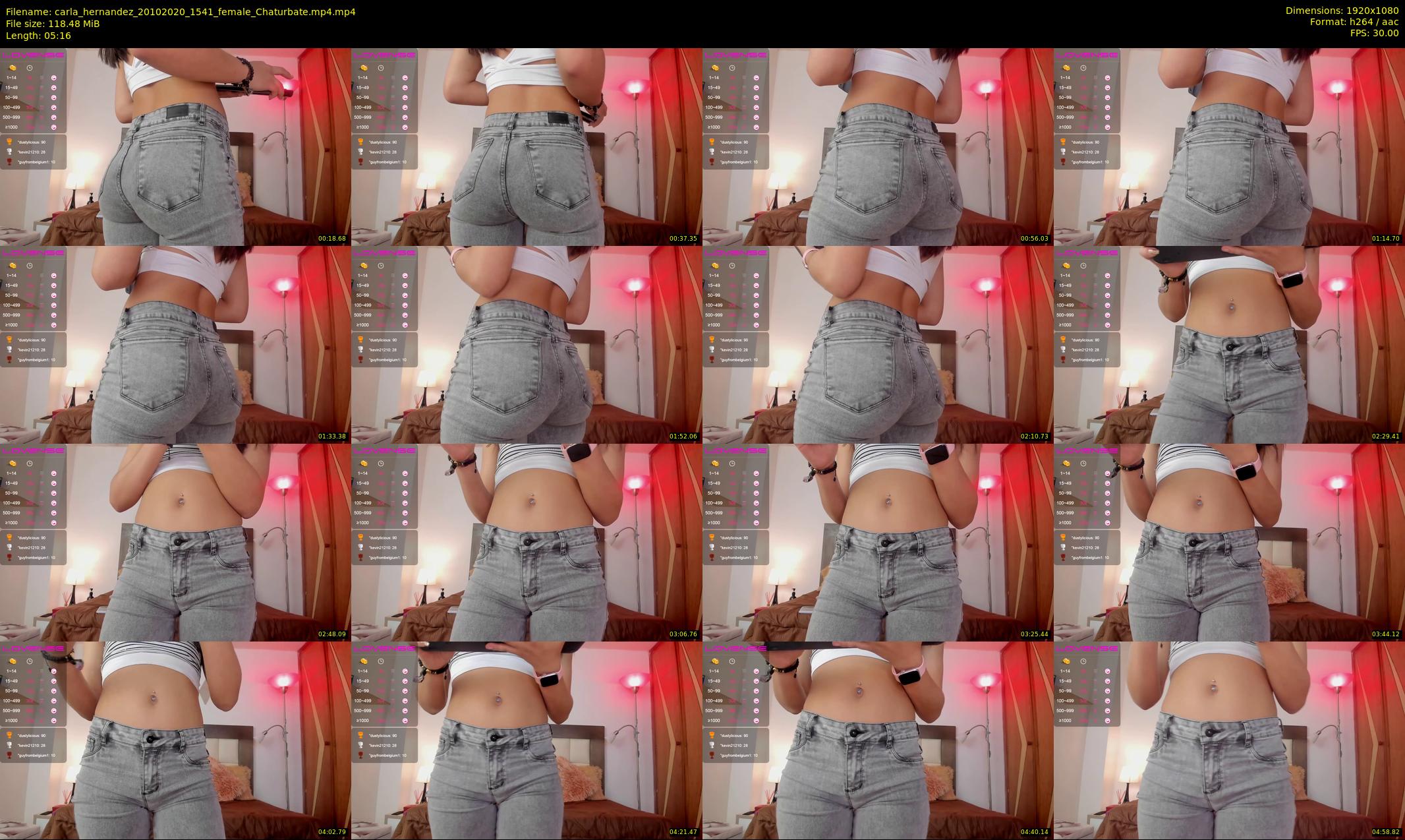 carla_hernandez — 6 minute Chaturbate female cam show recording, 1080p, Oct 20, 2020